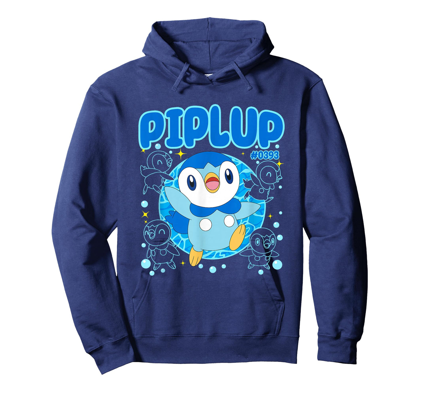 Pokémon Cute Happy Piplup #0393 Collage Big Chest Poster T-Shirt