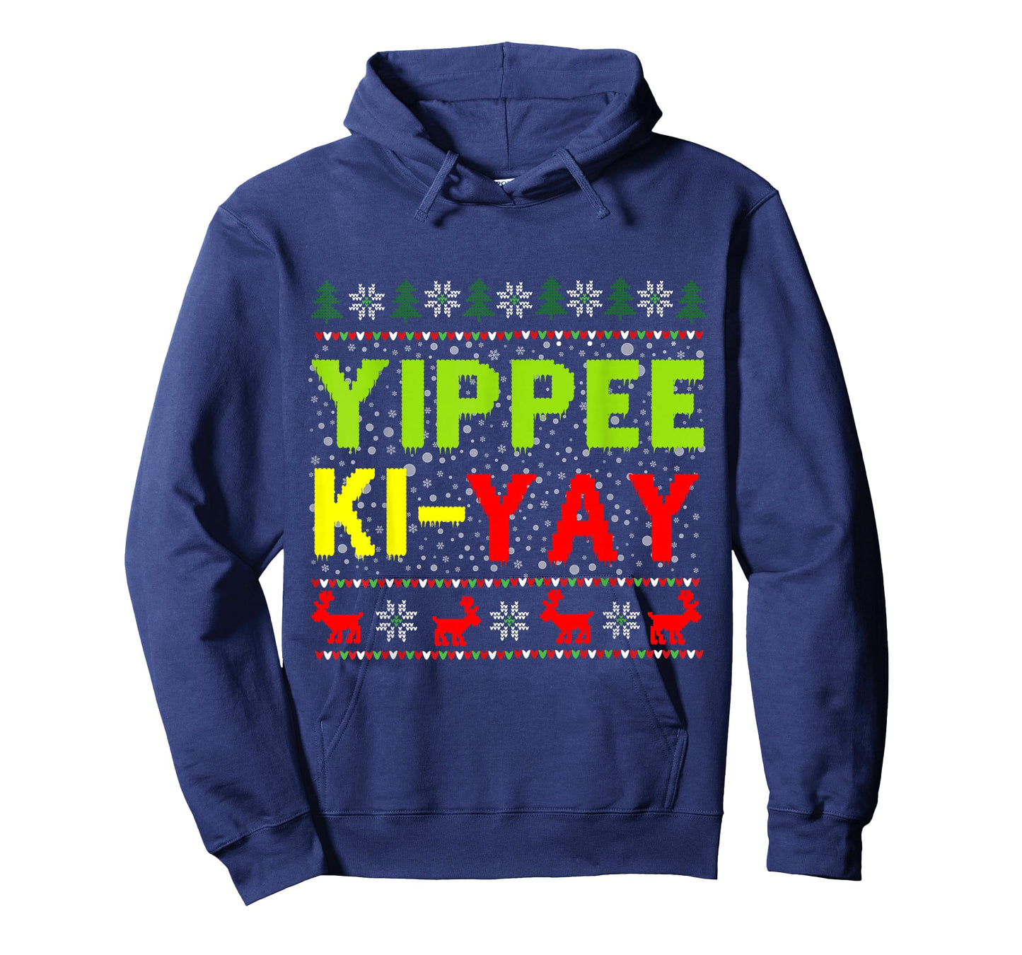 Funny Christmas Sweater Yippee - Unisex-Adults Winter Movie Lovers T-Shirt, Black, Small, Long Sleeve