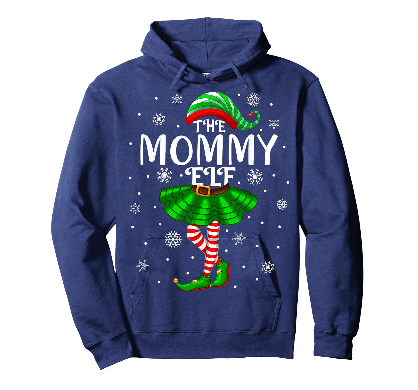 Mom Xmas Family Matching Women Girls The Mommy Elf Christmas T-Shirt