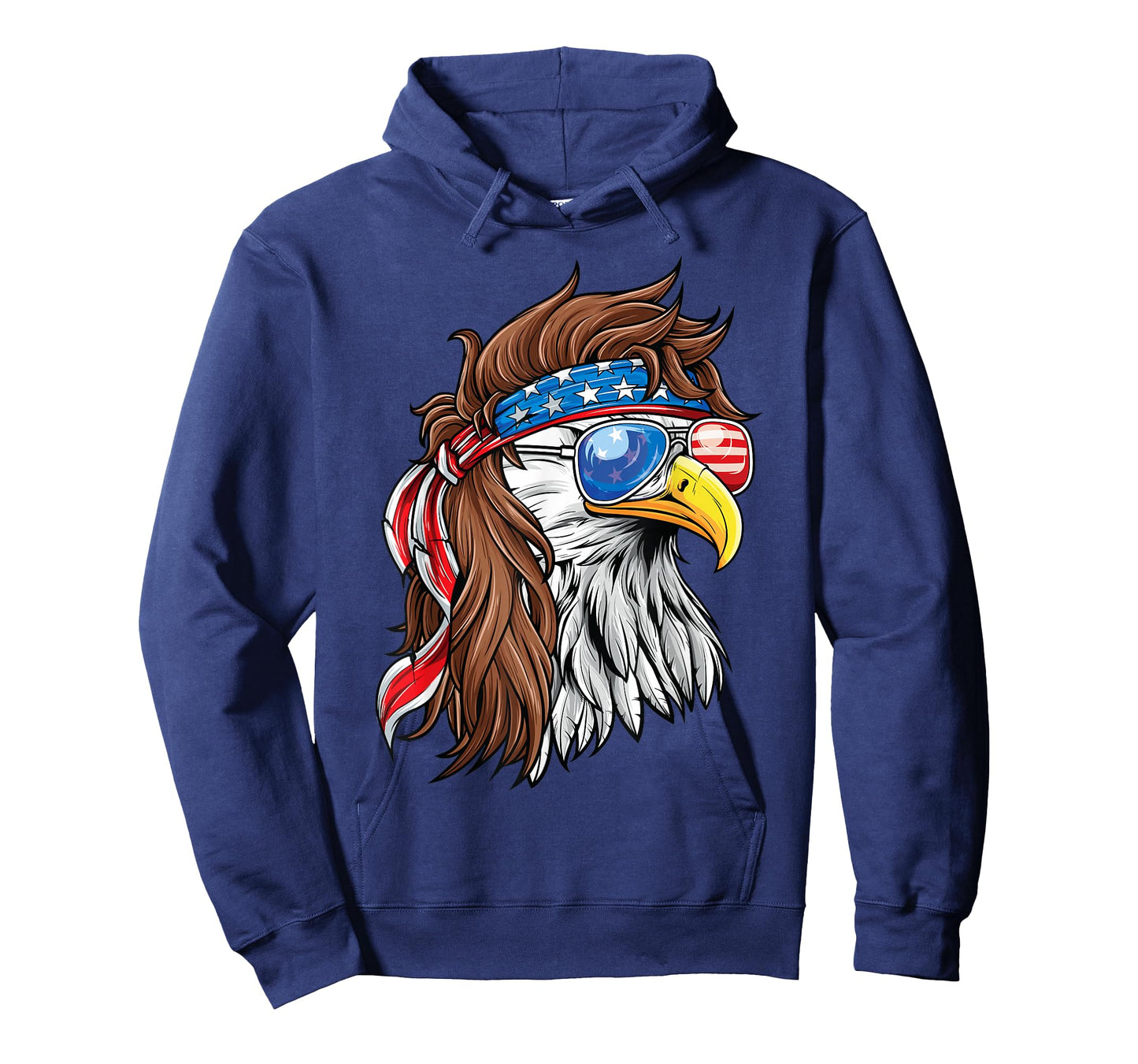 Patriotic Bald Eagle Mullet USA American Flag 4th of July T-Shirt
