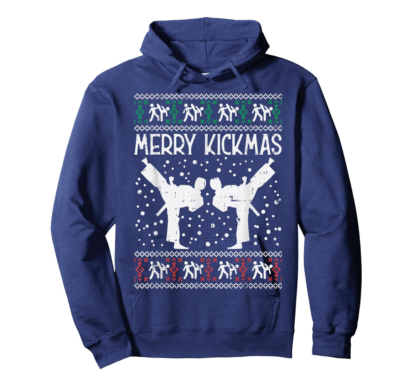 Merry Kickmas Ugly Christmas Karate Jiu Jitsu Martial Gift T-Shirt