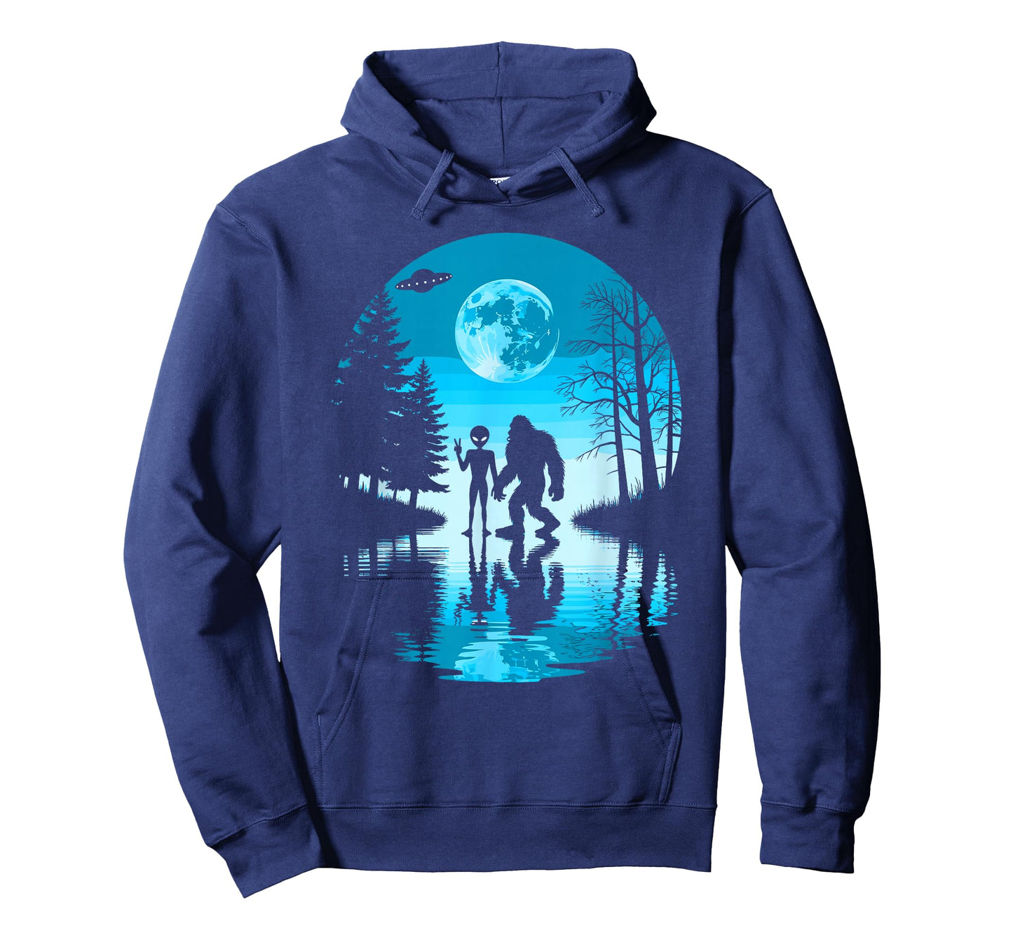 Funny Bigfoot & Alien | UFO & Sasquatch T-Shirt