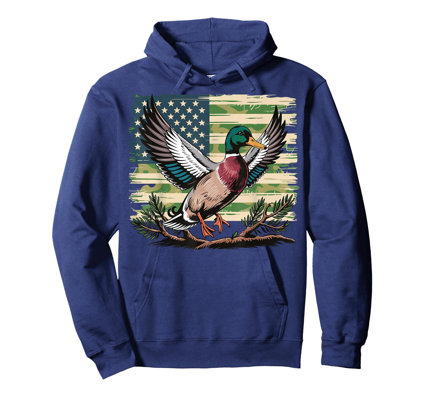 Duck American Flag Duck Hunting T-Shirt