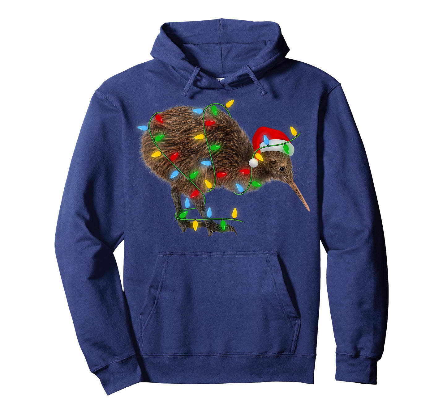 Kiwi Bird Xmas Lighting Holiday Santa Kiwi Christmas T-Shirt
