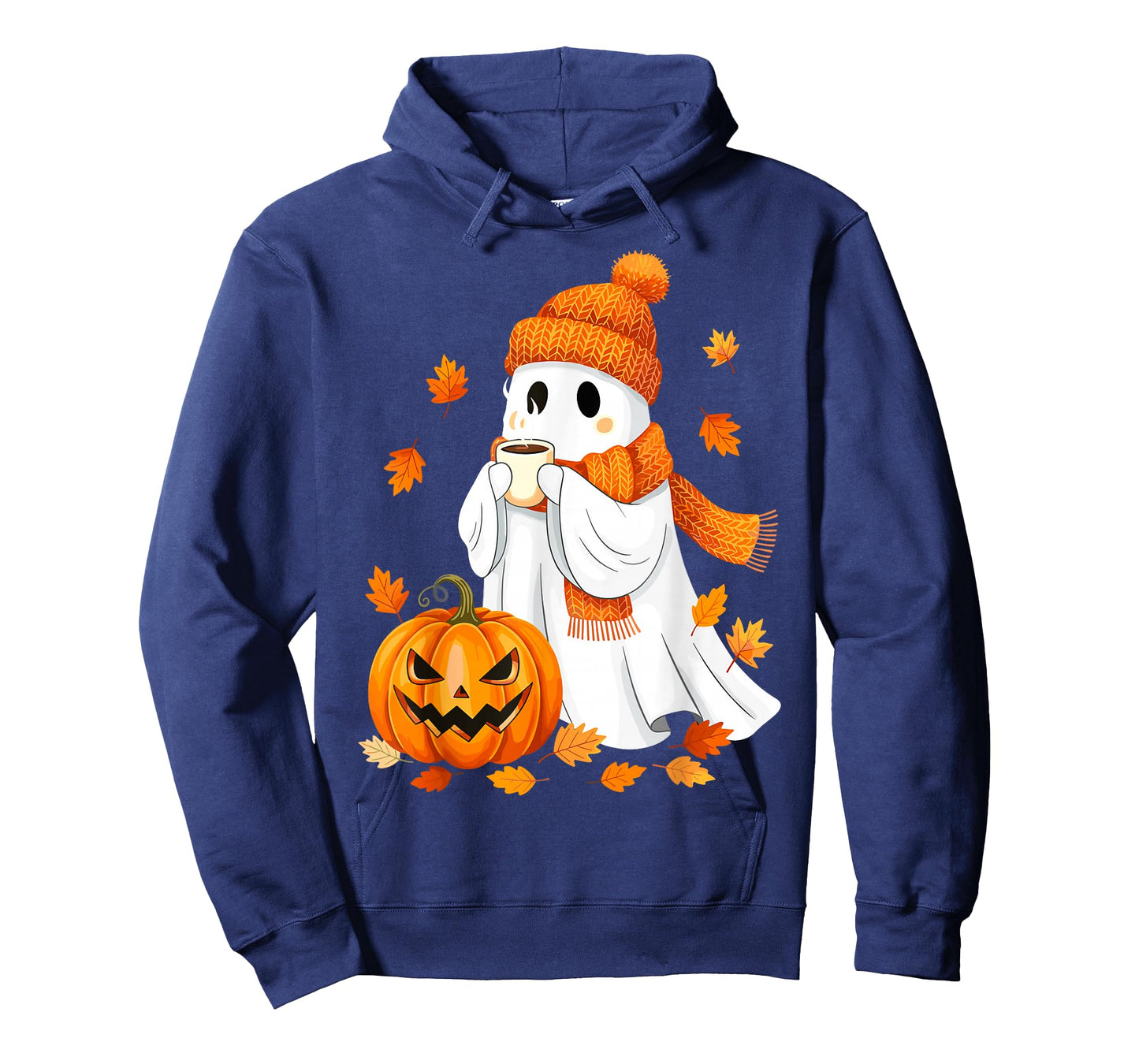 Halloween Ghost Pumpkin Fall Coffee Autumn T-Shirt