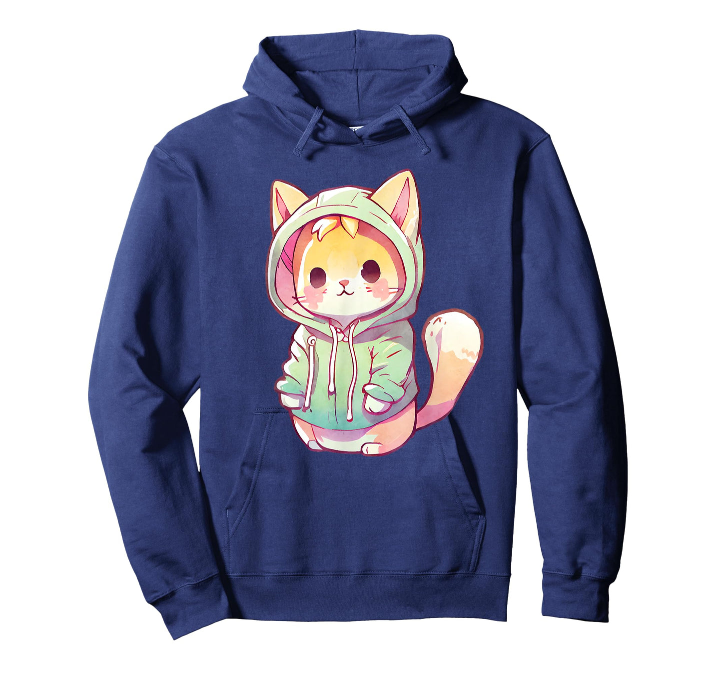 Cute Cartoon Cat in clothes Adorable Anime Kitten Men Women Kids T-Shirt