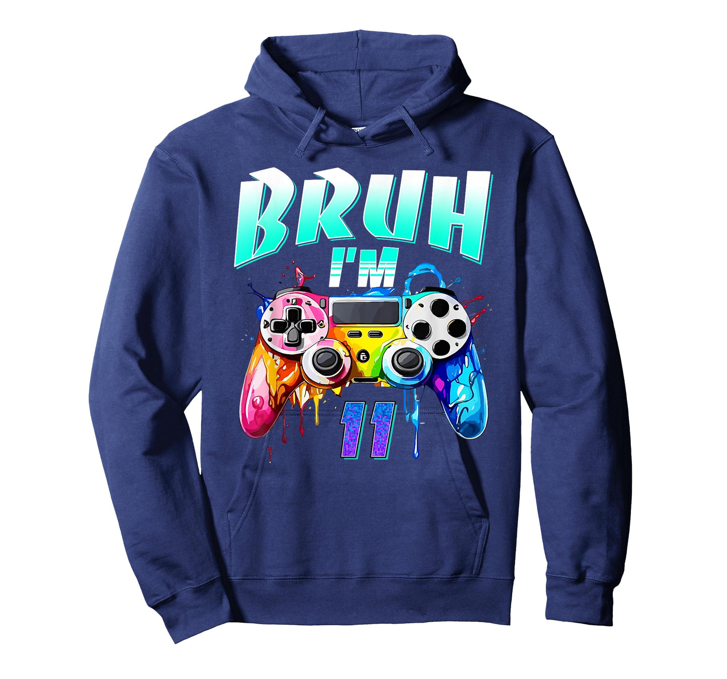 Bruh Iโm 11 Gamer Controller Gift For 11th Birthday Kids T-Shirt