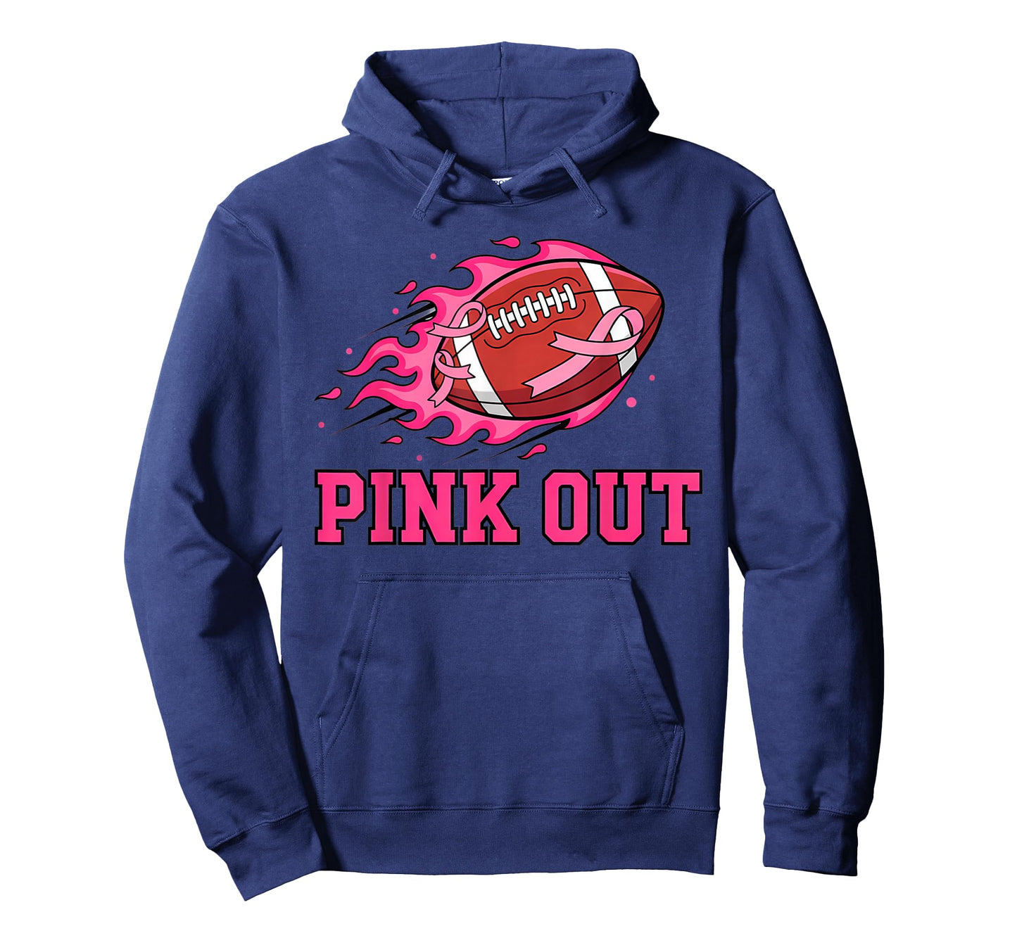 October Pink Out Football Breast Cancer Awareness Men Women T-Shirt