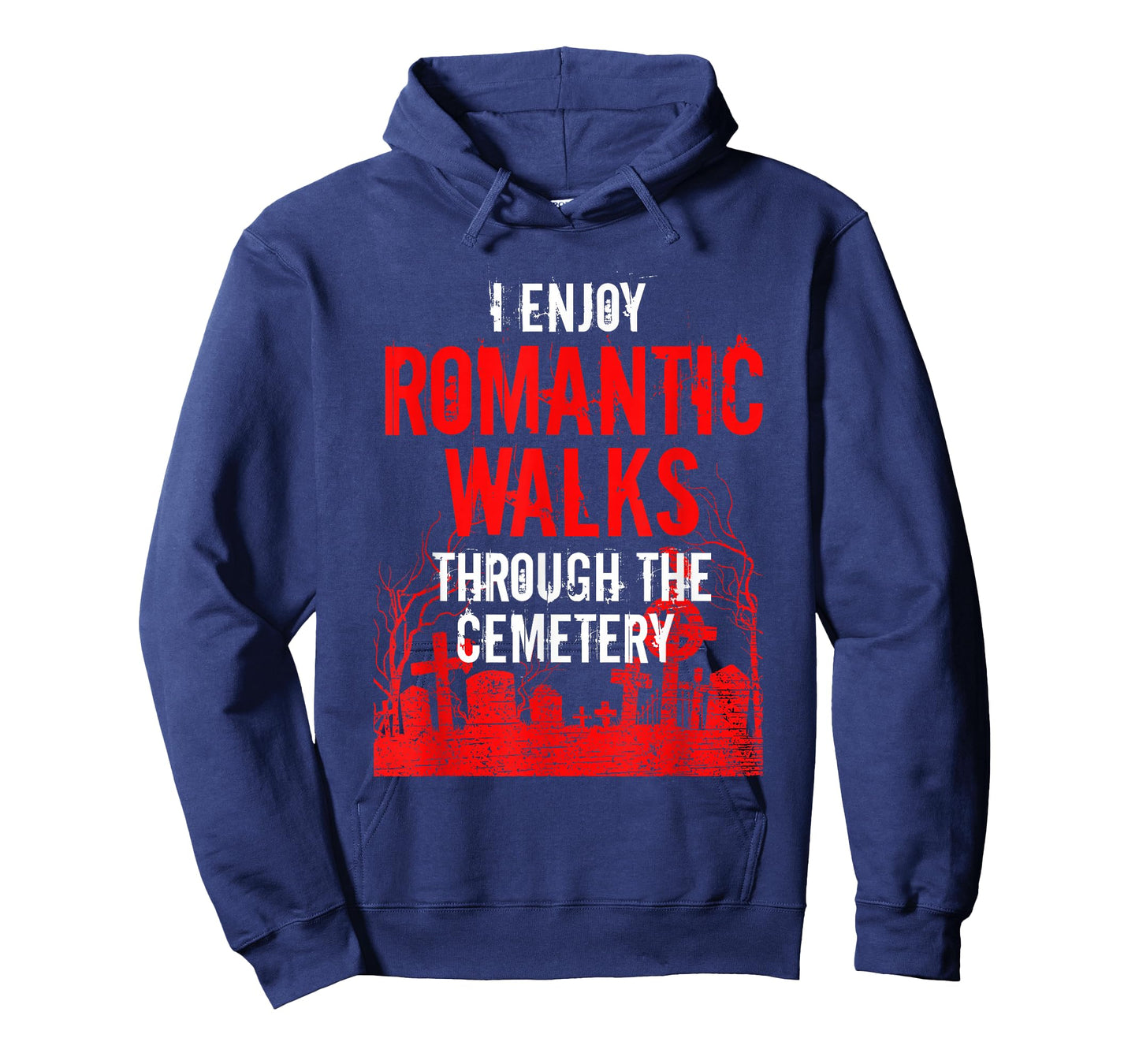 Romantic Walks Through Cemetery Death Horror Creepy 666 Gift T-Shirt