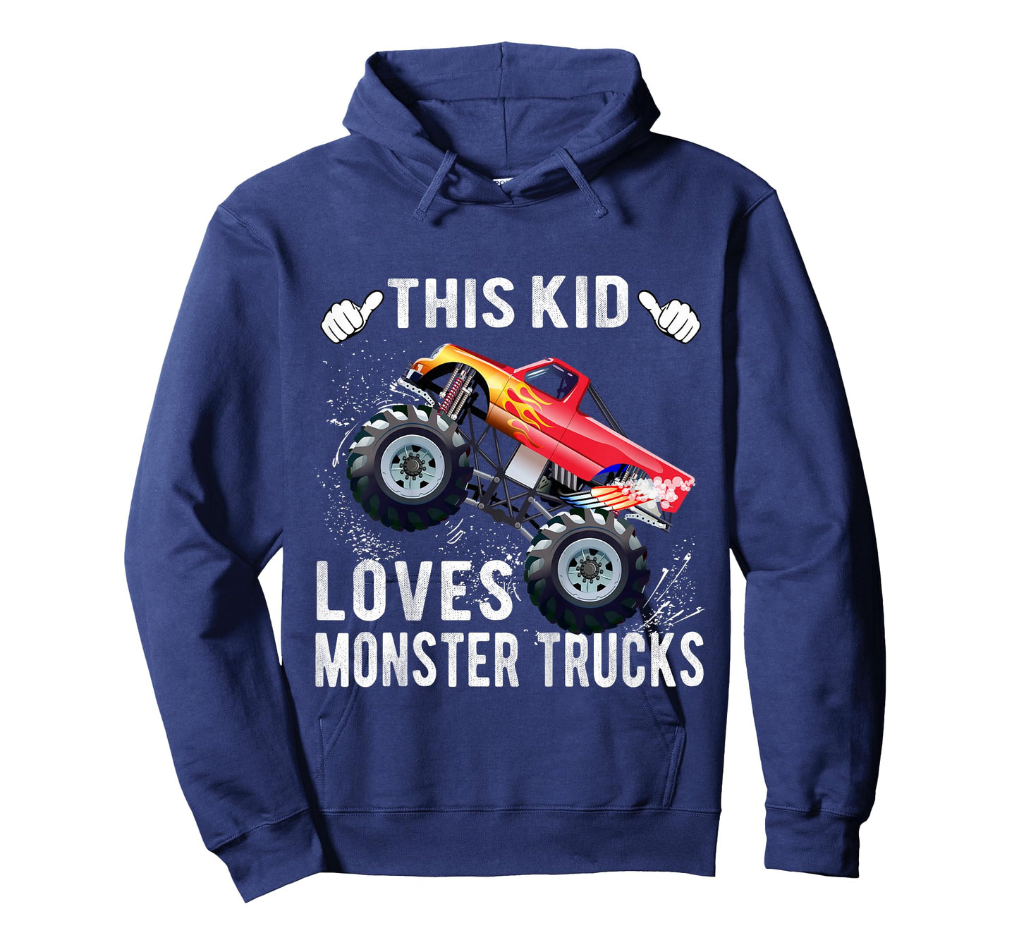 Kids This Kid Loves Monster Trucks Boys and Girls Gift T-Shirt