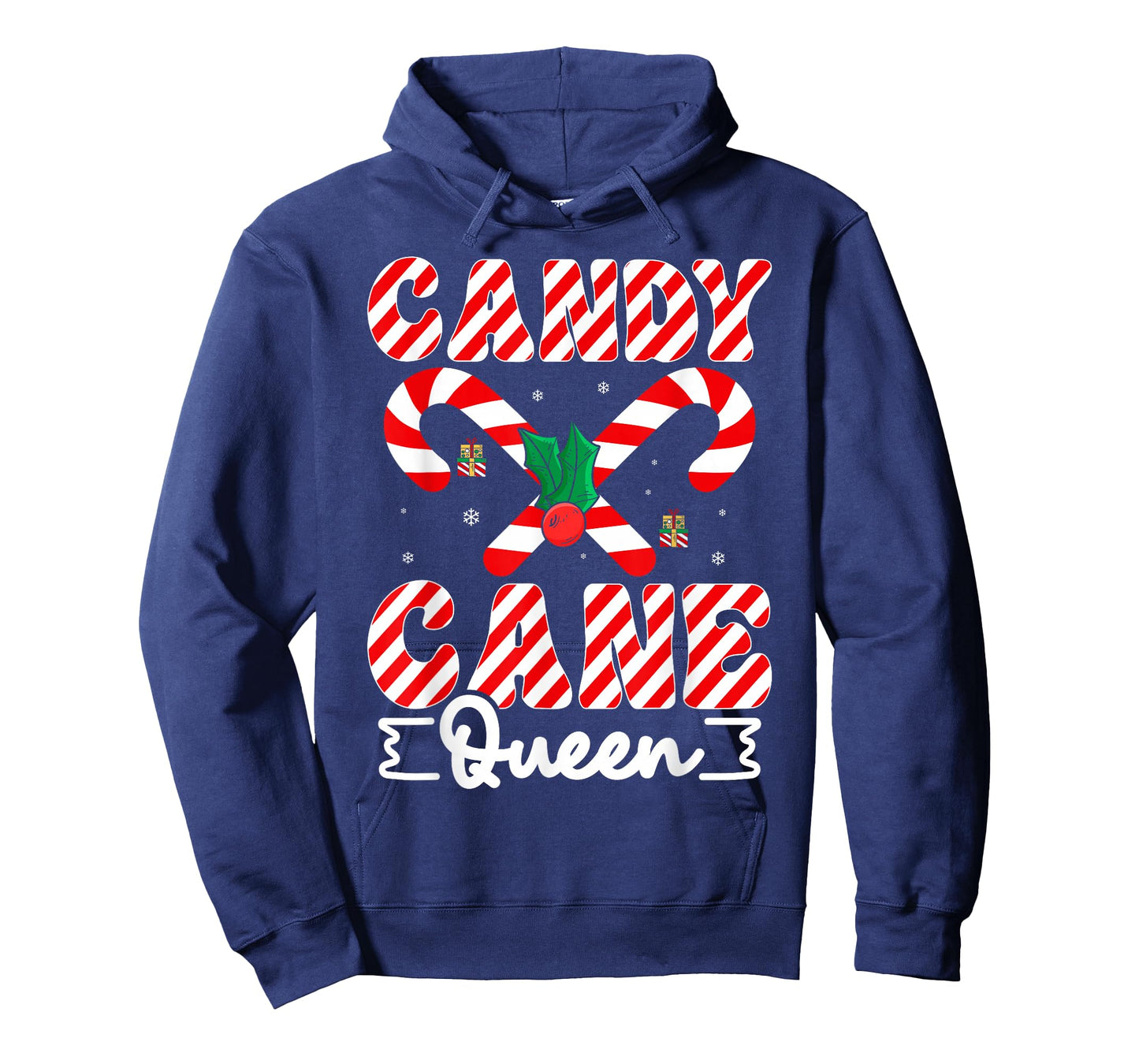 Funny Christmas Candy Cane Queen Matching Family Christmas T-Shirt
