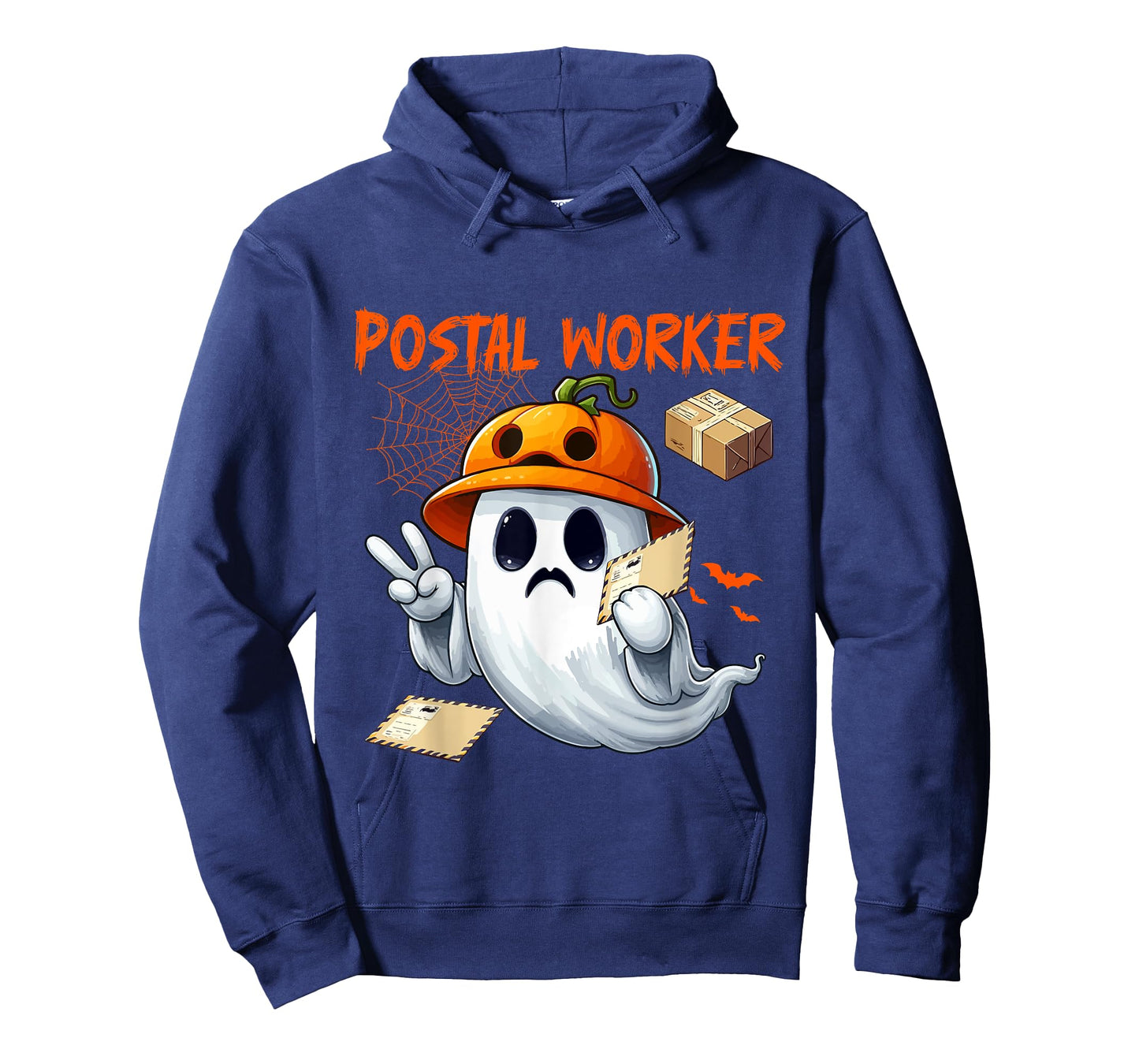 Postal Worker Job Halloween Ghost Boo Pumpkin Matching Team T-Shirt