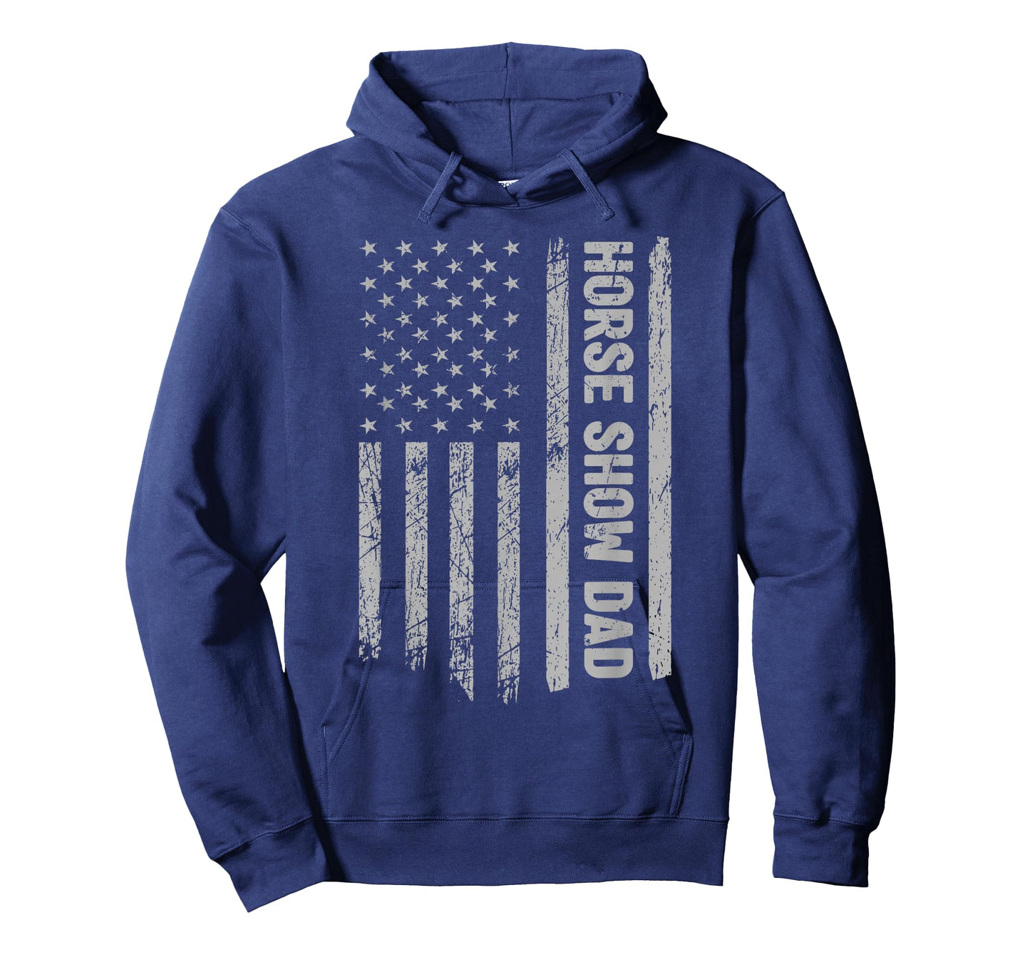 Funny Horse Show Dad America US Flag Patriot - Vintage T-Shirt