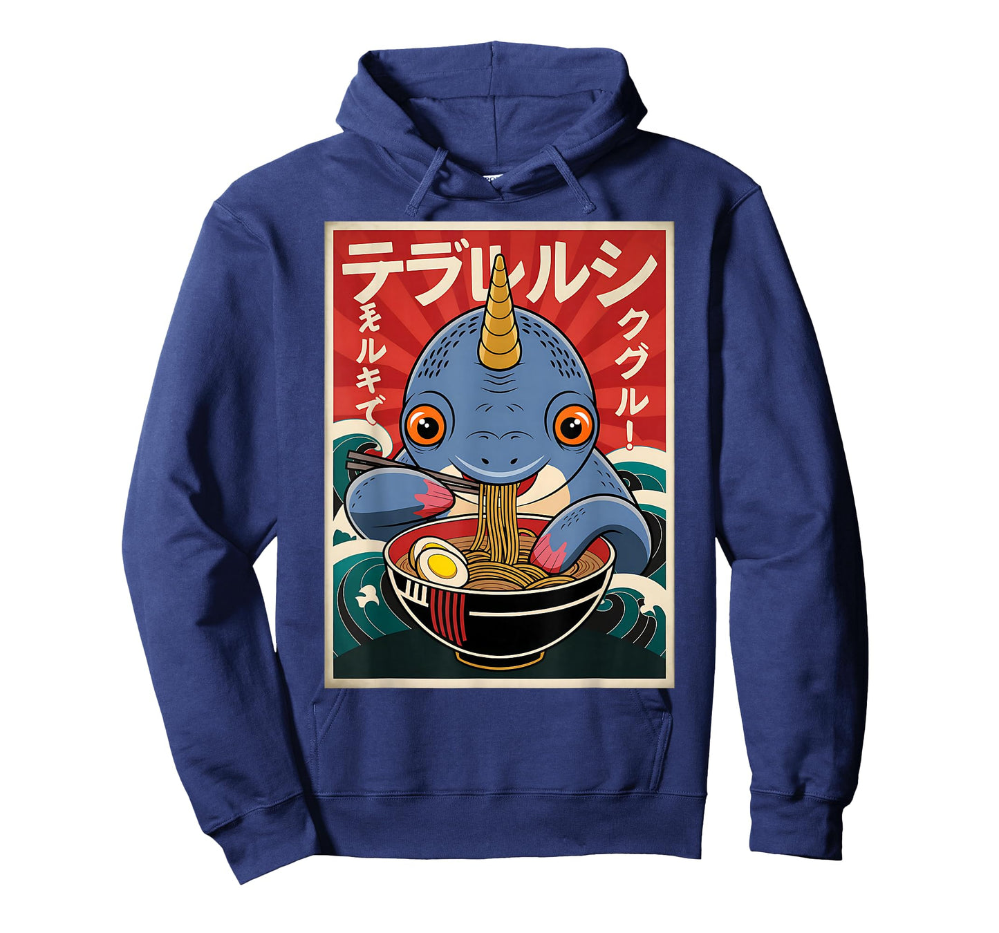 Ramen Japanese Funny Kawaii Narwhal Graphic Mens Gifts Anime T-Shirt