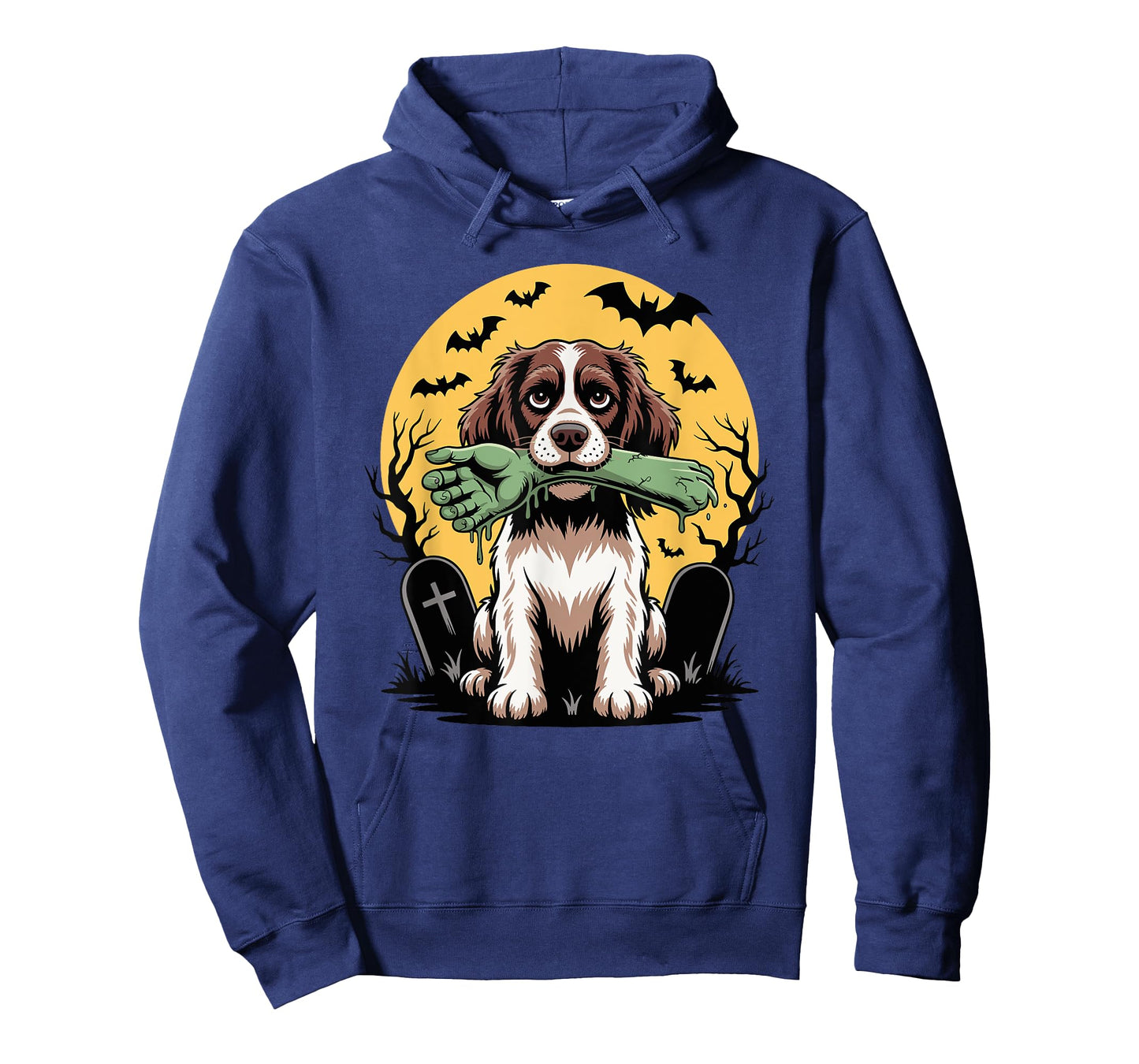 Halloween Moon Zombie English Springer Spaniel Sprocker T-Shirt