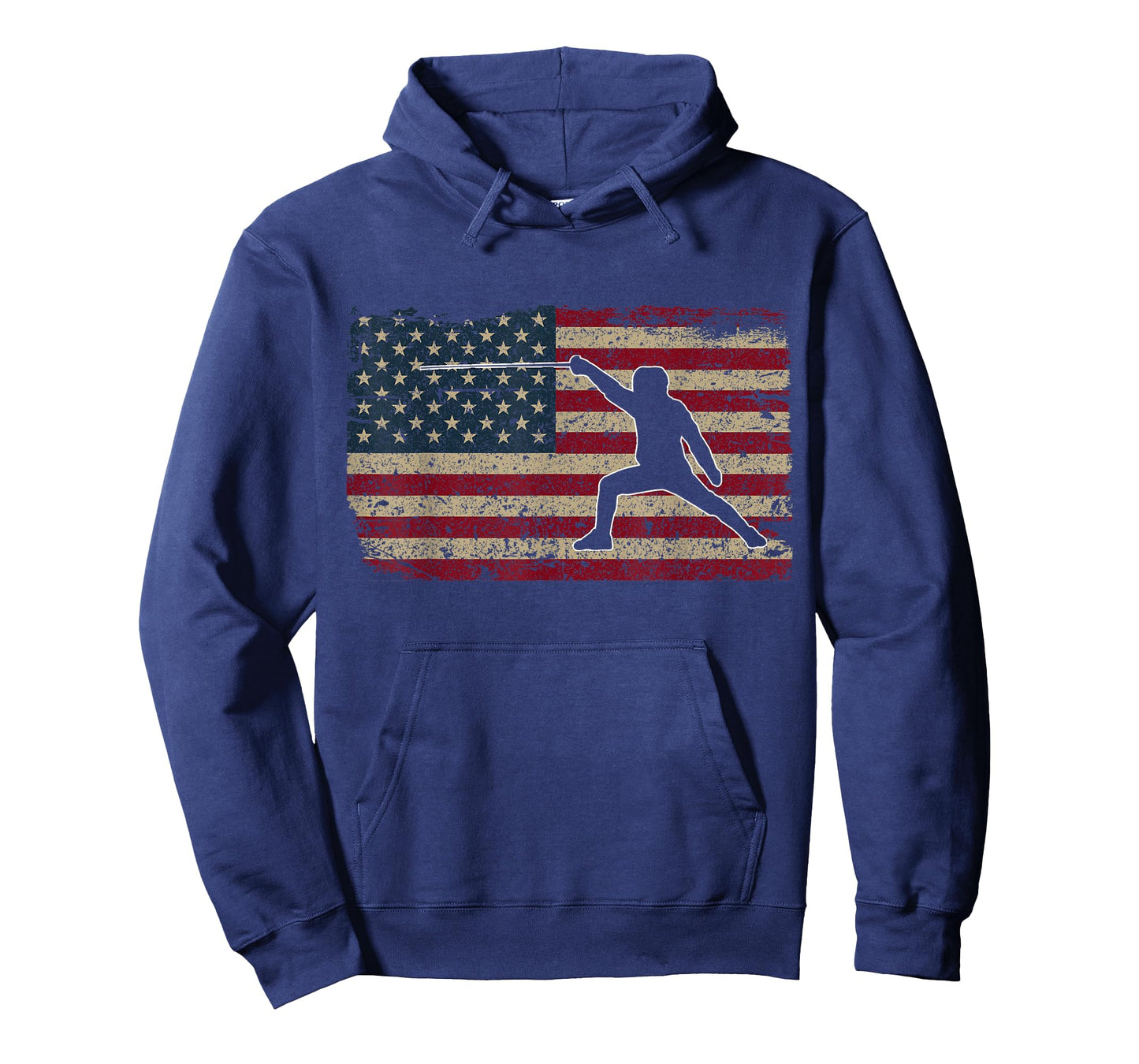 Fencer American Flag T-Shirt I Proud Fencing Gift Idea T-Shirt