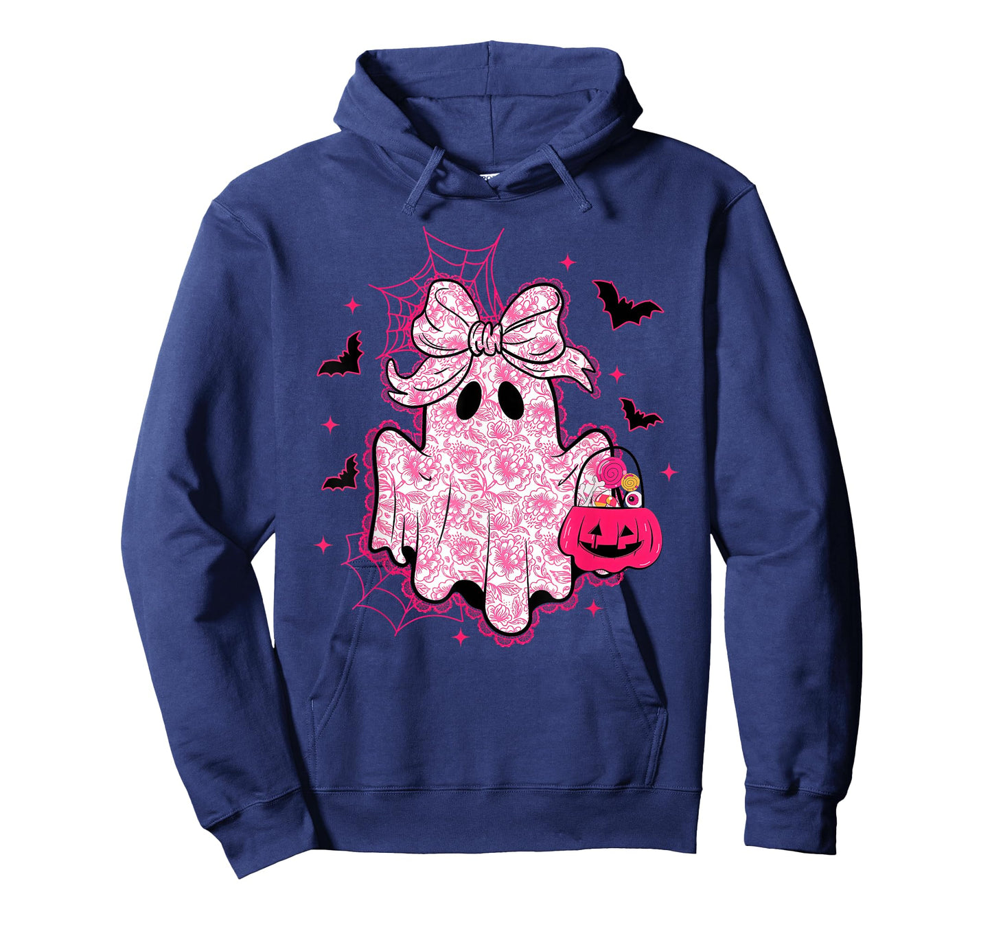 Vintage Lace Ghost Coquette Bow Halloween Girly Women Girls T-Shirt