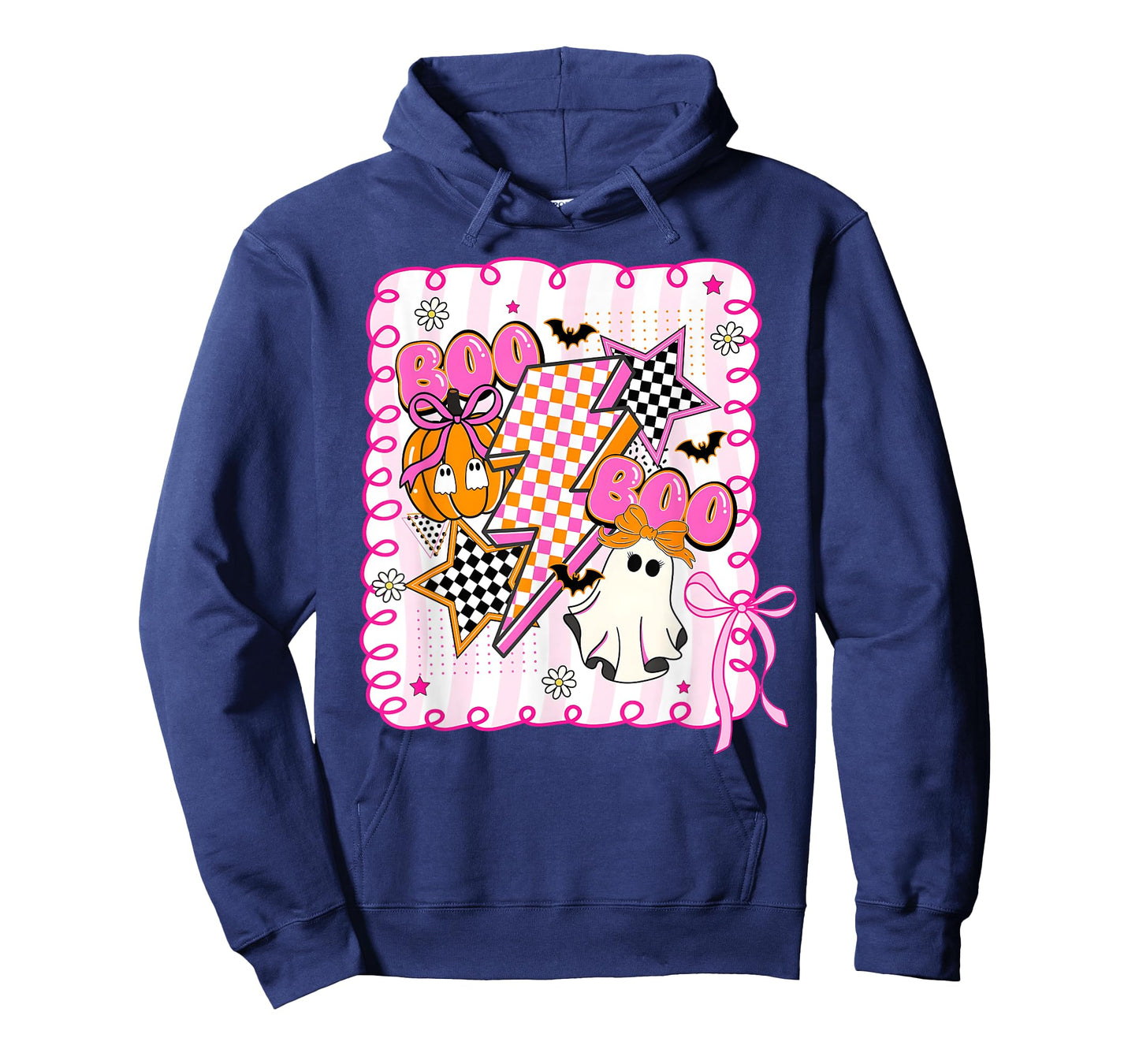 Boo Ghost Pink Coquette Bow Halloween Ghost Girl Women T-Shirt
