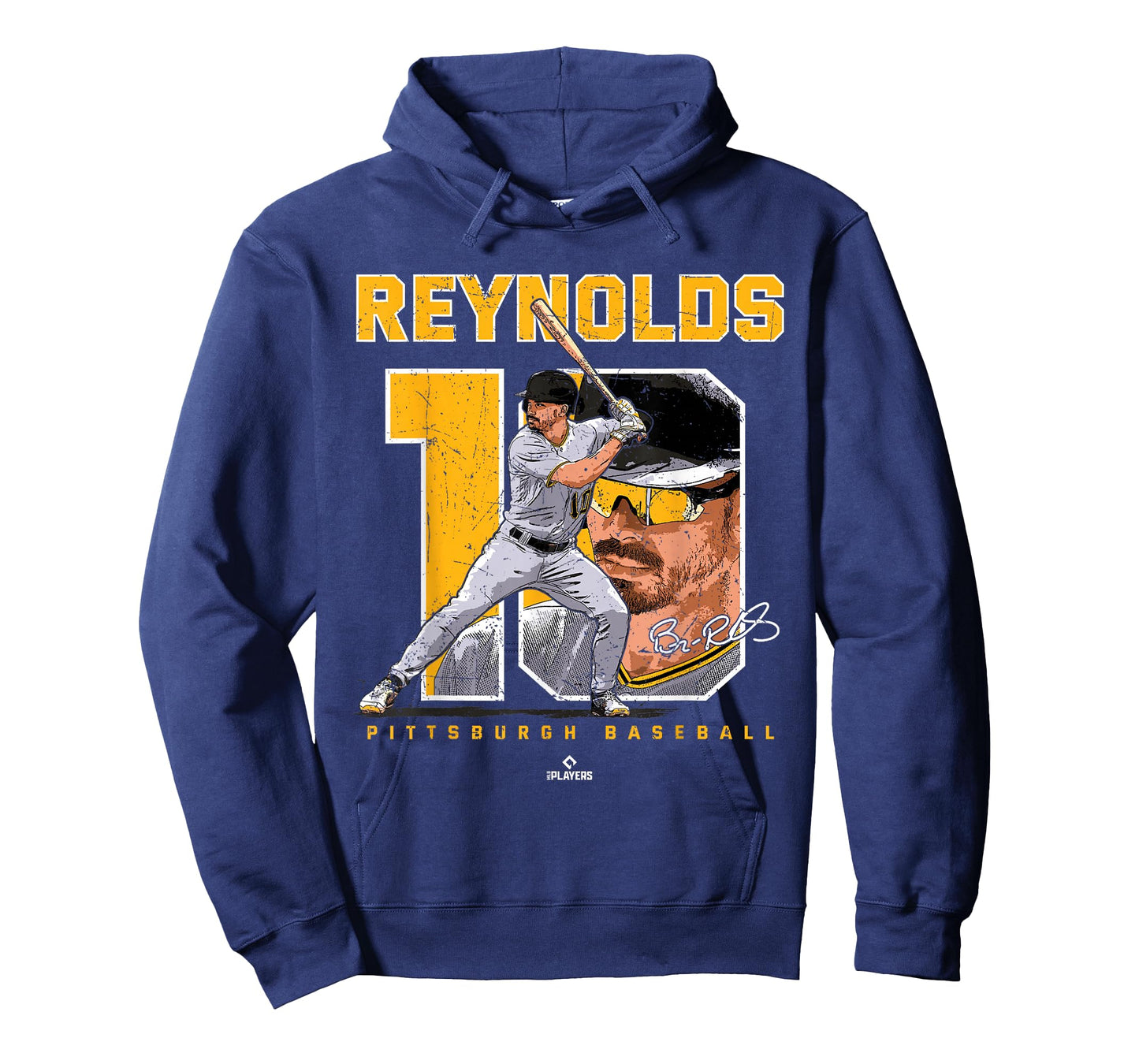 Number and Portrait Bryan Reynolds Pittsburgh MLBPA T-Shirt