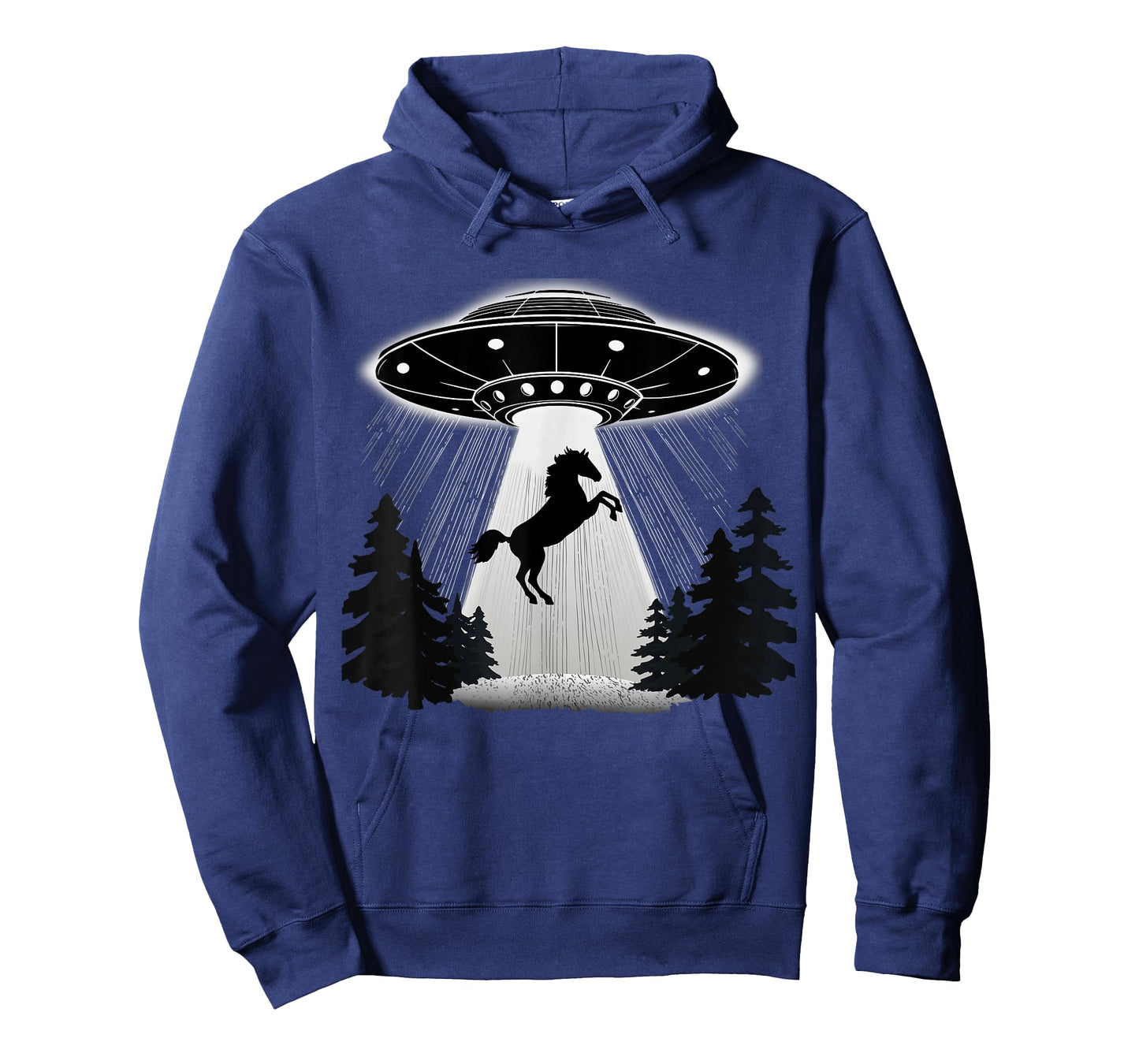 UFO Horse Alien Abduction Flying Saucer Equestrian Cowboy T-Shirt