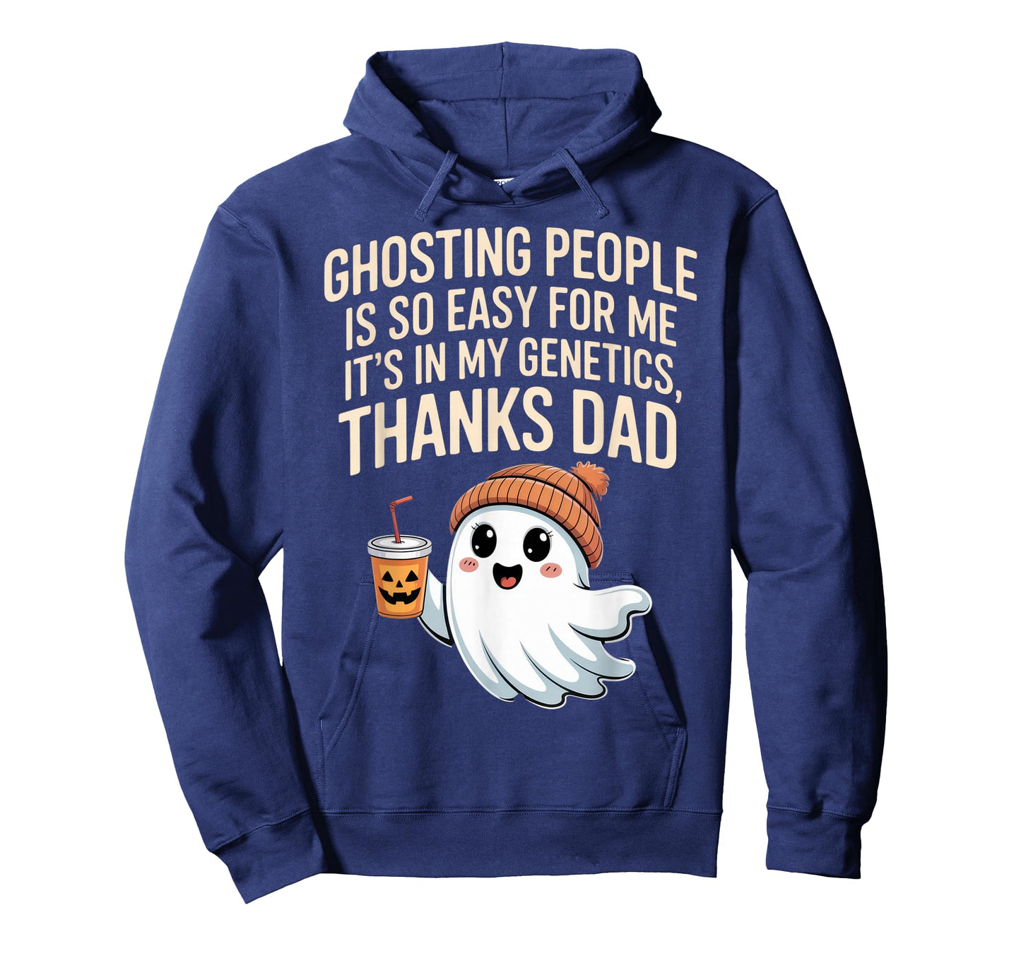 Ghosting People Thanks Dad Ghost Funny Dad Joke Halloween T-Shirt