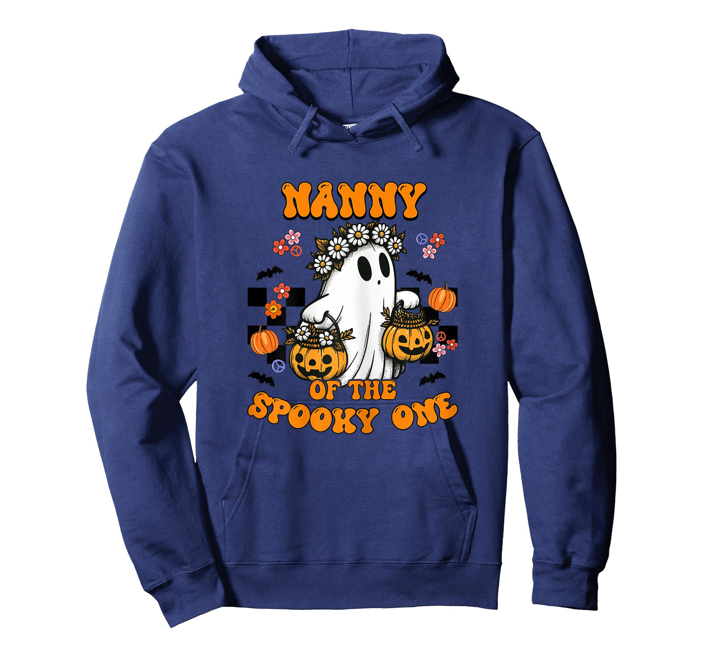 Nanny Of The Spooky One Groovy Halloween Ghost T-Shirt