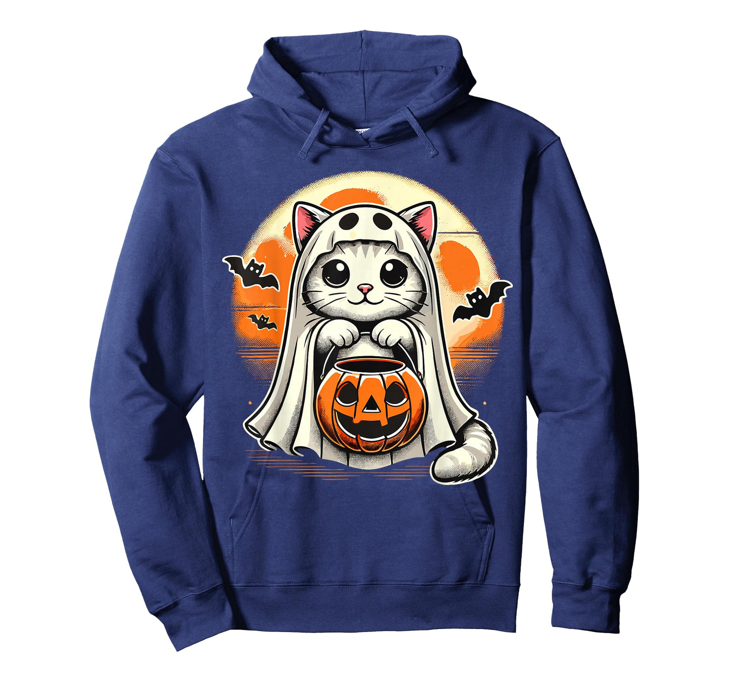 Cat Ghost Halloween Funny Cat T-Shirt