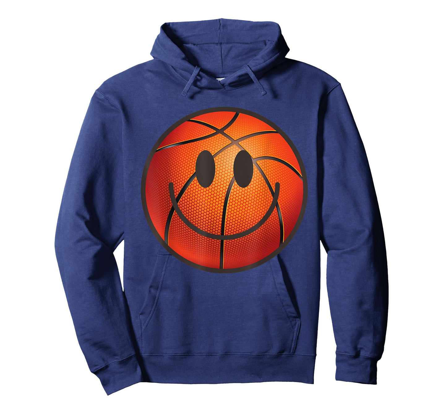 Basketball Happy Face Trendy Basketball Lovers Smile Face T-Shirt