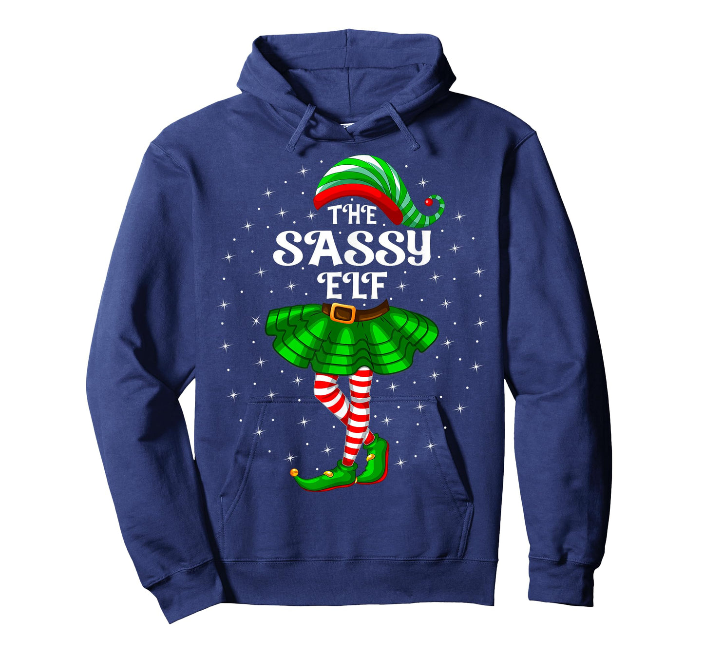 Xmas Family Matching Women Girls Mom The Sassy Elf Christmas T-Shirt