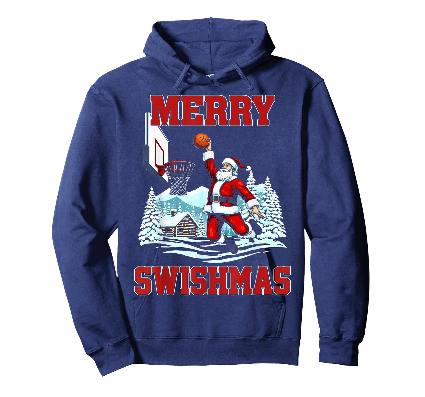 Merry Swishmas Basketball Ugly Christmas Xmas Men Boys Kids T-Shirt