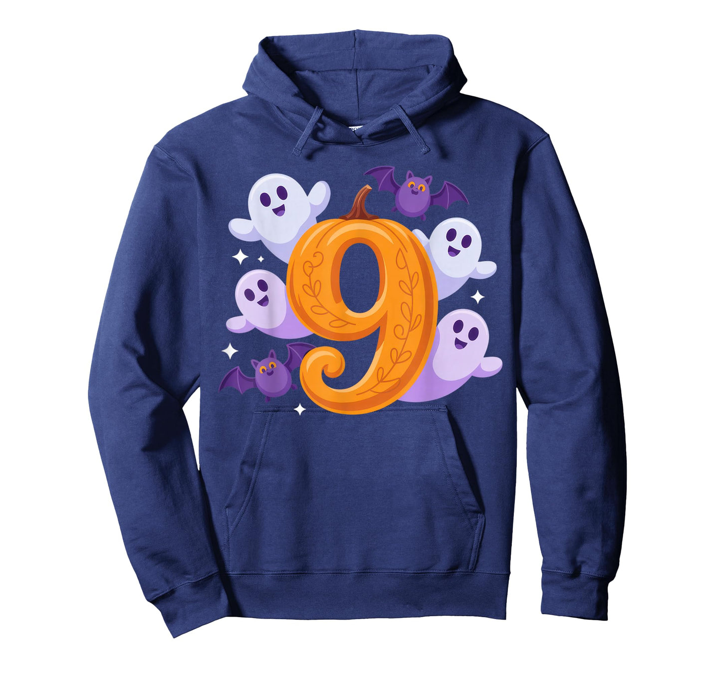 Number 9 Ghostly Halloween Vibe for Spooky Season T-Shirt