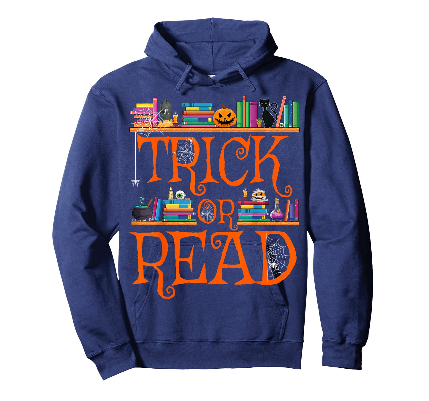 Trick or Read Funny Halloween Teacher Book Library Reading T-Shirt