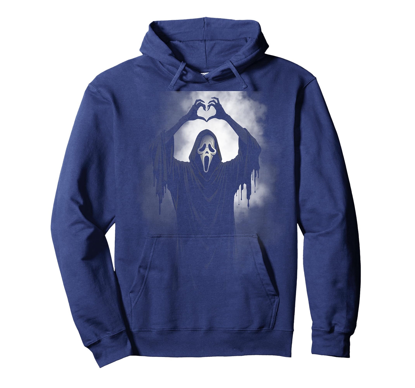 Scary Face Horror Ghost Heart Hands Creepy Halloween T-Shirt