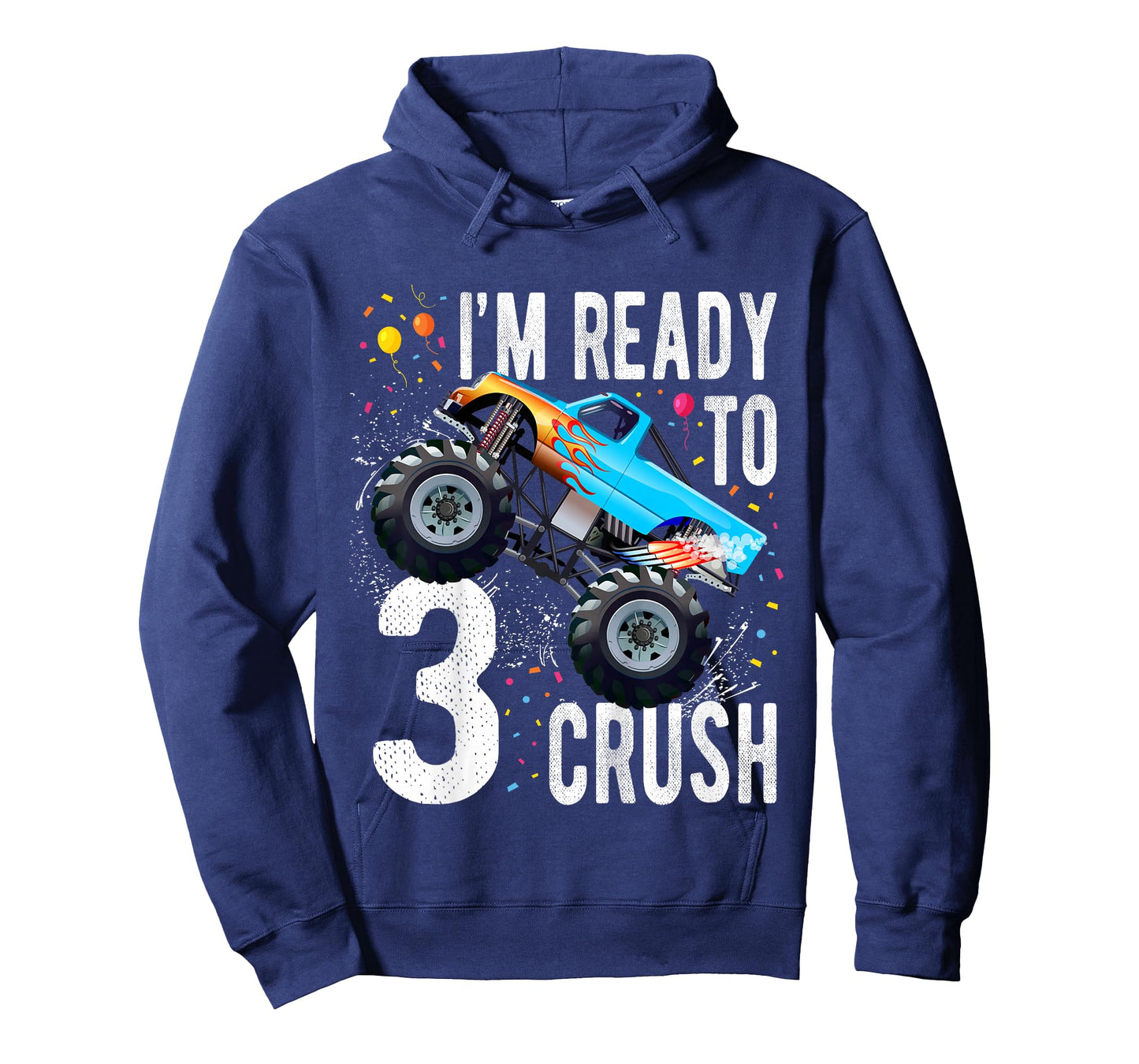 Kids 3rd Birthday Boy Monster Truck 3 Year Old Matching Family T-Shirt