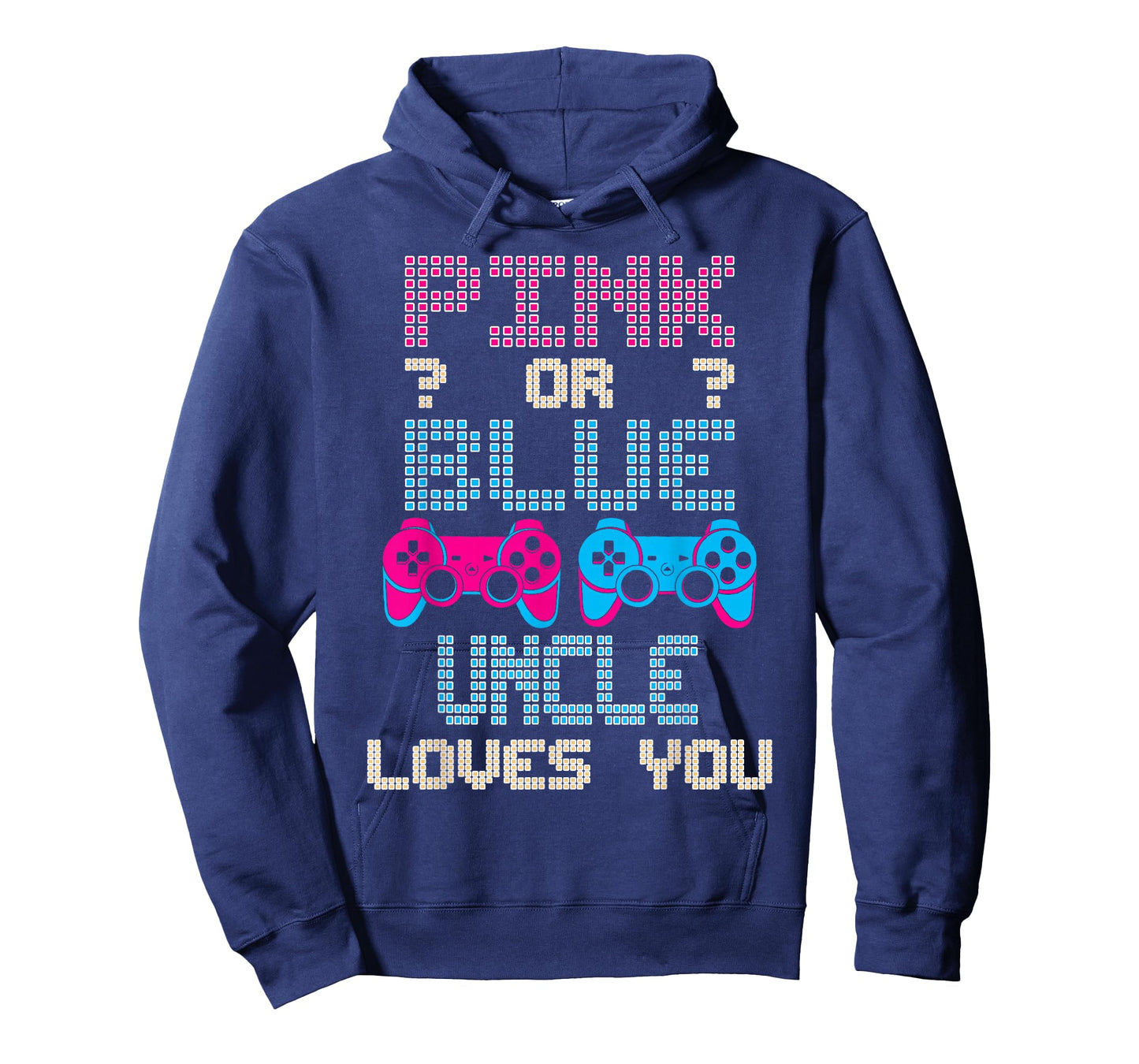 Pink Or Blue UNCLE Loves You Video Game Gender Reveal T-Shirt