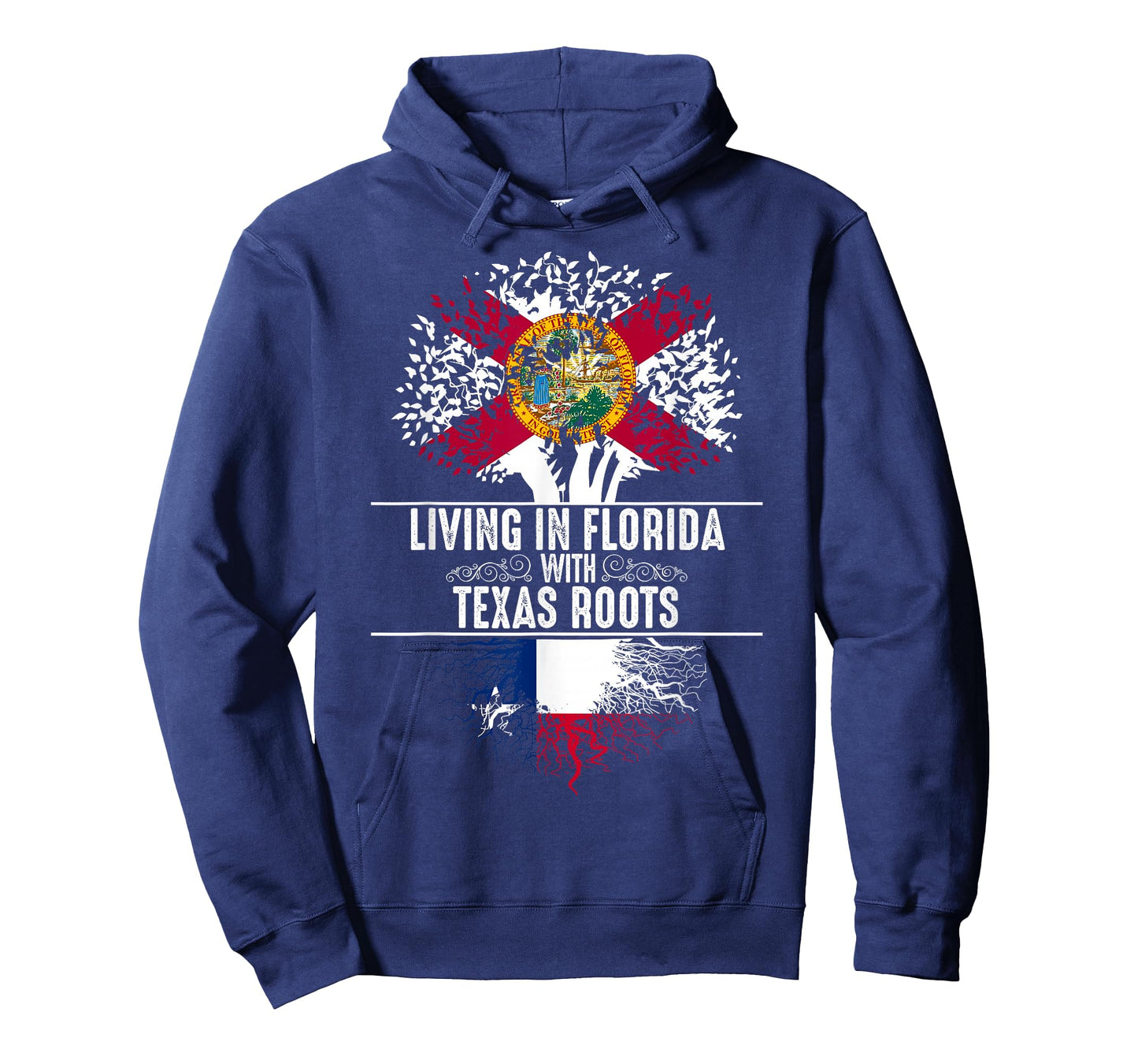 Florida Home Texas Roots State Tree Flag Shirt Love Gift T-Shirt