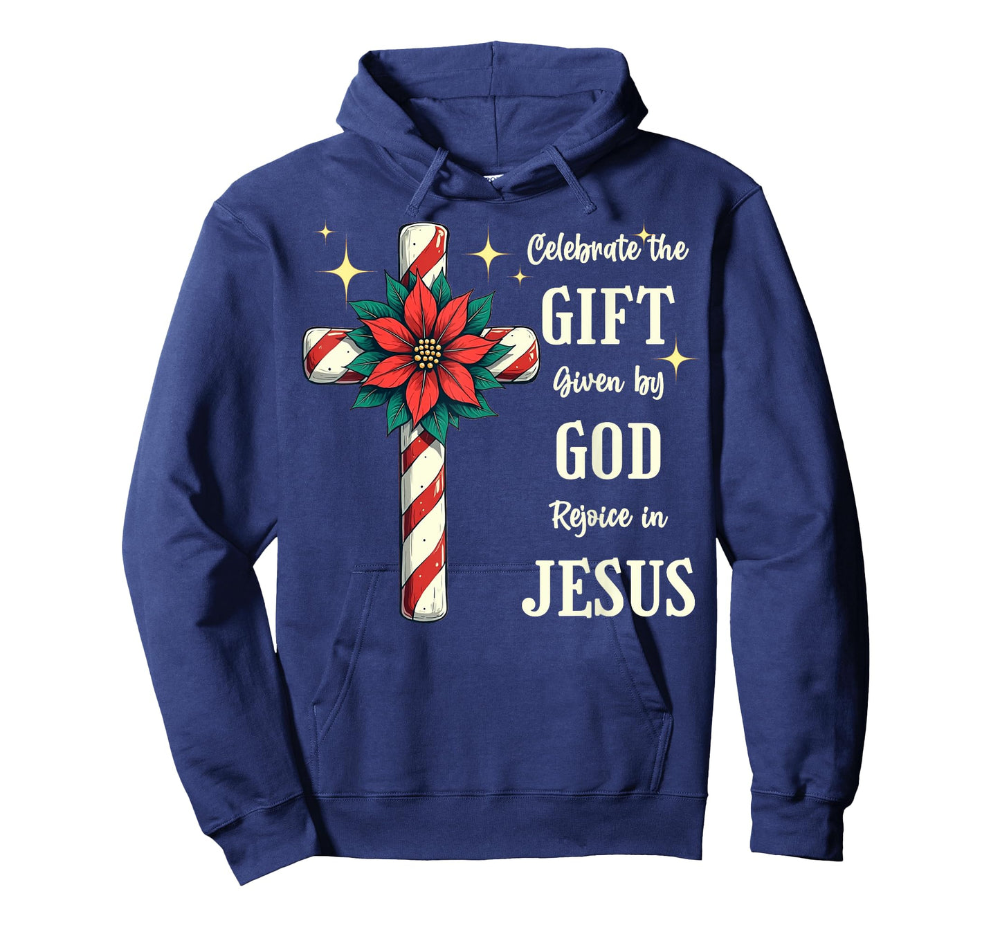 Celebrate Jesus Birth Christian Christmas Candy Cane Cross T-Shirt