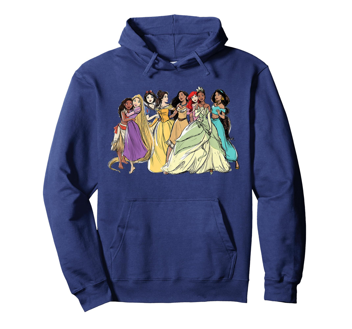 Disney Princess Group Pencil Sketch T-Shirt
