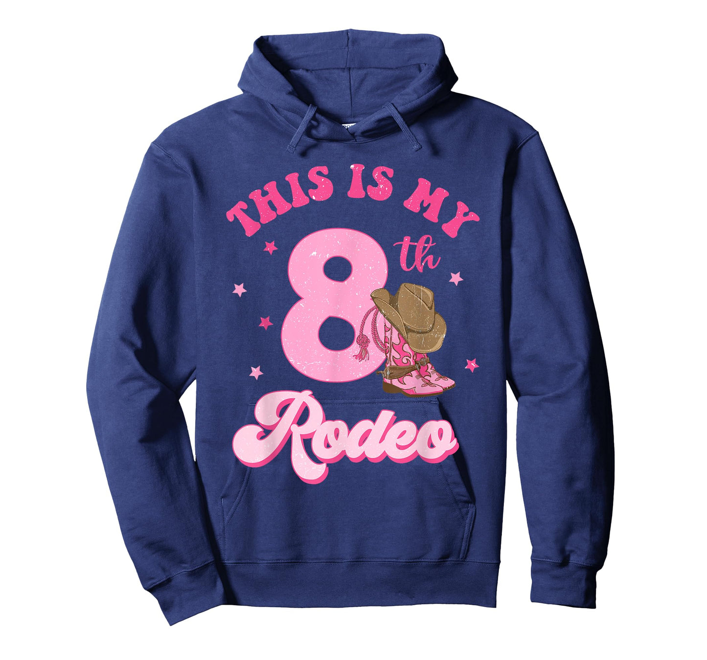 This Is My 8th Rodeo Western Cowgirl 8 Year Old Birthday T-Shirt