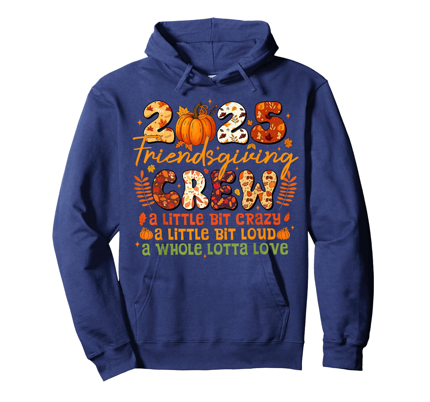 2025 Friendsgiving Crew Matching Funny Thanksgiving Pumpkin T-Shirt