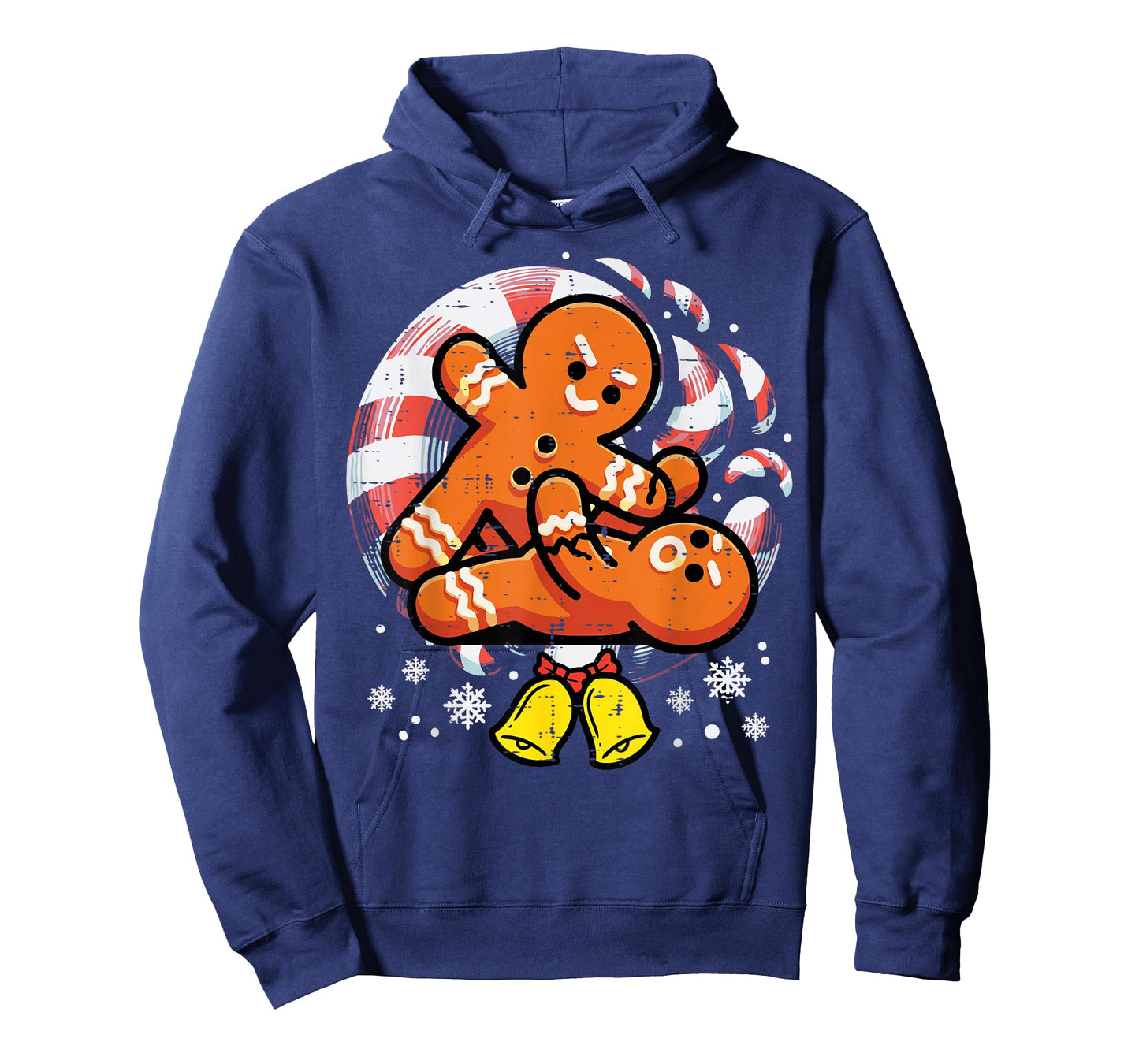 Christmas Jiu Jitsu Gingerbread Xmas Bjj Wrestling Men Kids T-Shirt