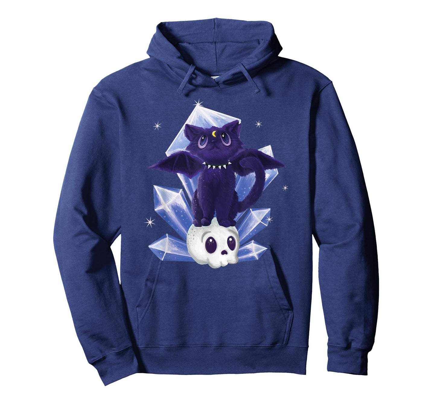 Kawaii Pastel Goth Cute Creepy Witchy Cat and Skull T-Shirt
