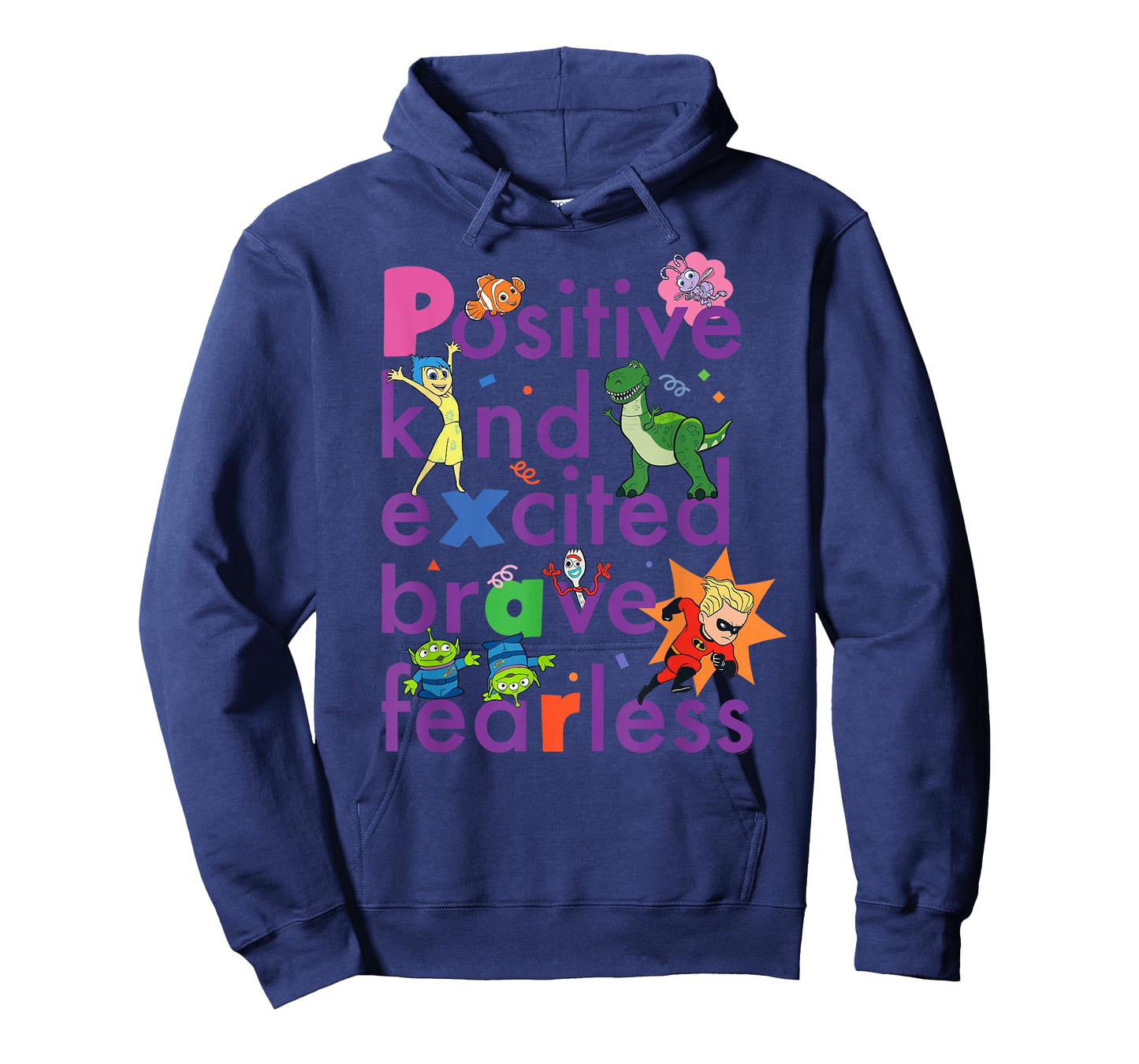 Disney PIXAR Positive, Kind, Excited, Brave & Fearless T-Shirt
