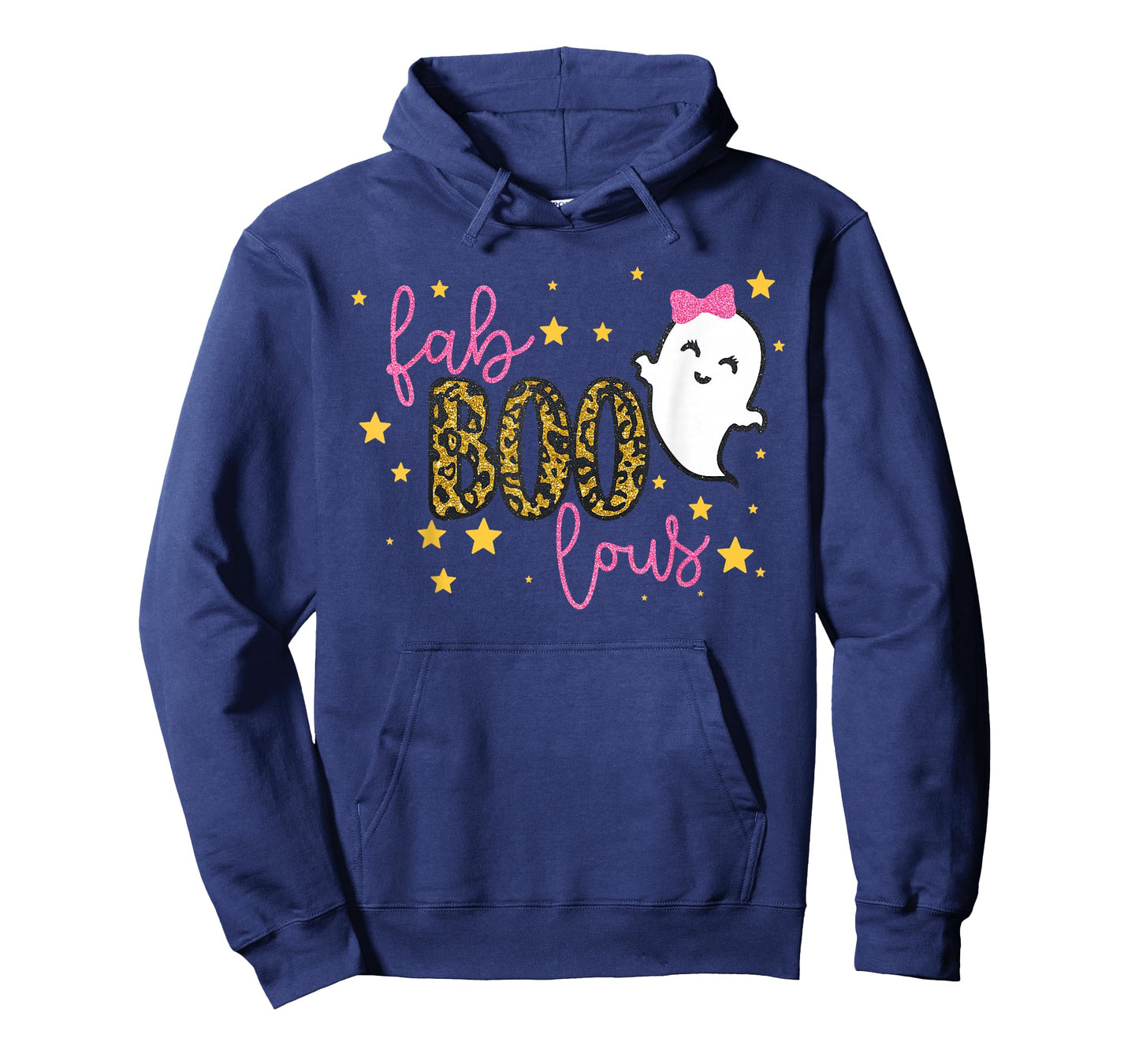 Funny Cute Boo Ghost Halloween Fab-Boo Lous Leopard T-Shirt