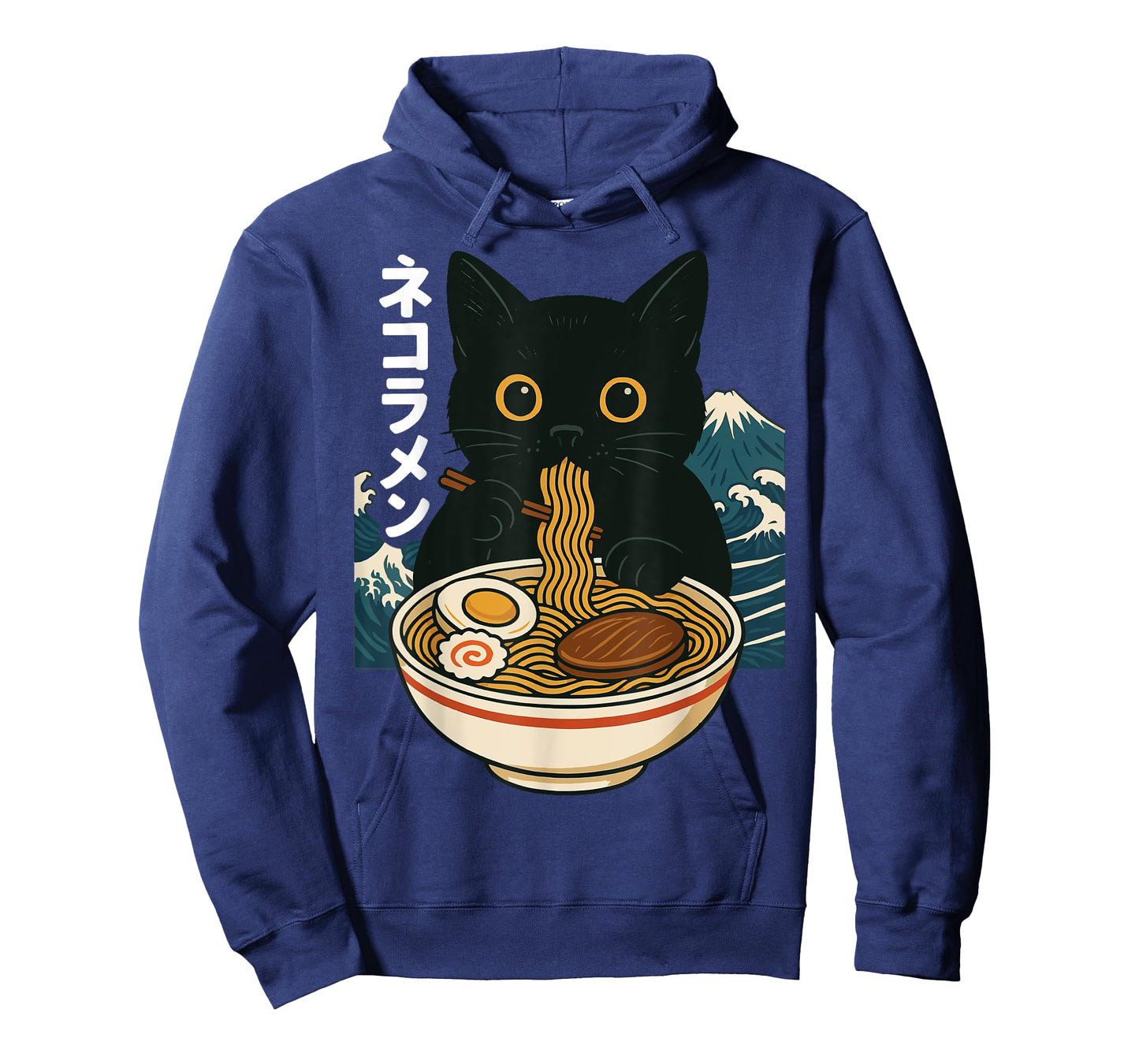 Anime Cat Eating Ramen Retro Kawaii Ramen Cat T-Shirt