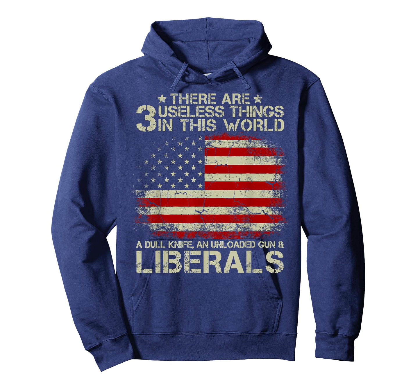 Vintage USA Flag There Are 3 Useless Things In This World Women Men T-Shirt