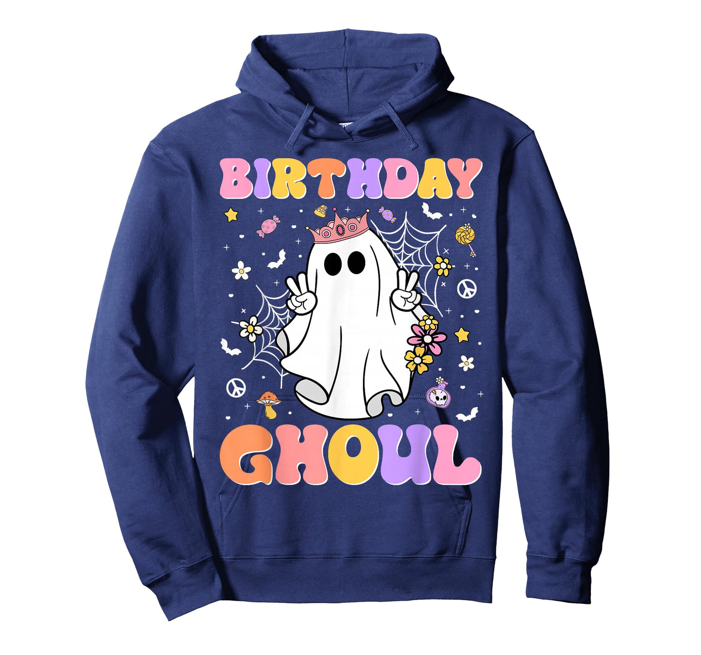 Groovy Ghost Birthday Ghoul Halloween Party Kids Girls T-Shirt