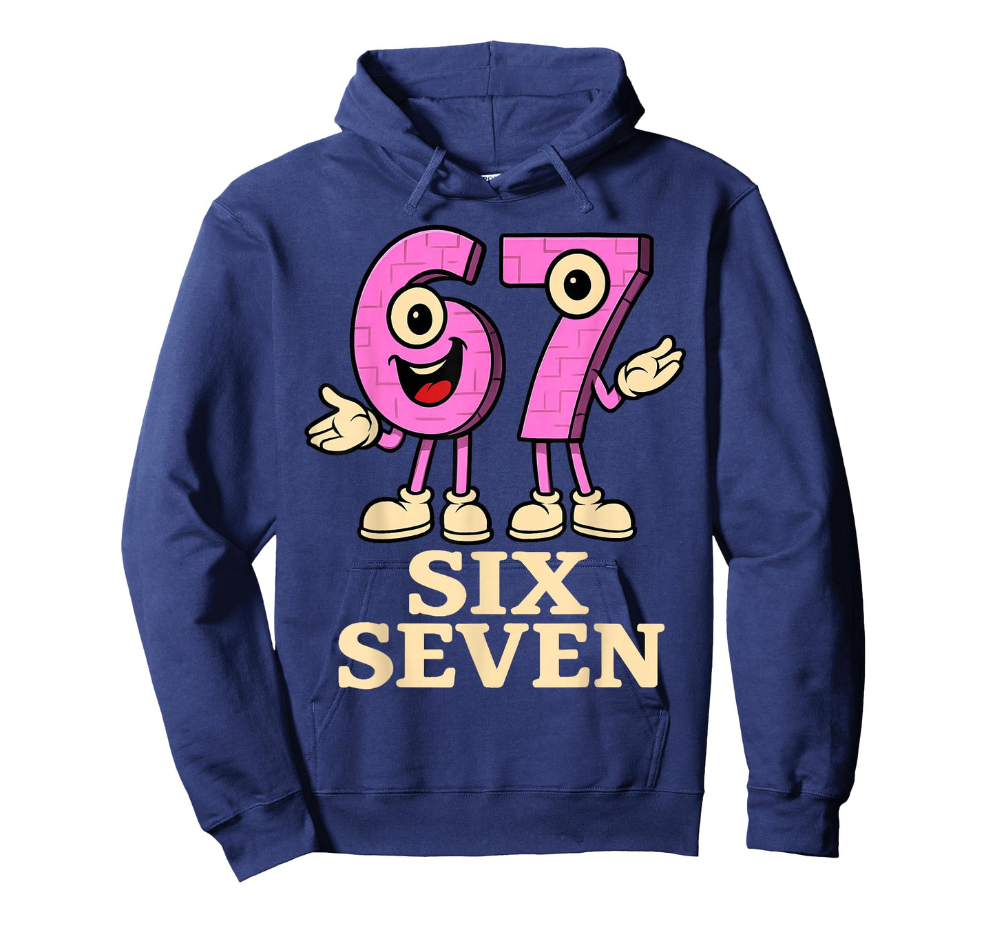 Pink 67 Six Seven 6-7 - Funny Italian Brainrot Kids Gaming T-Shirt