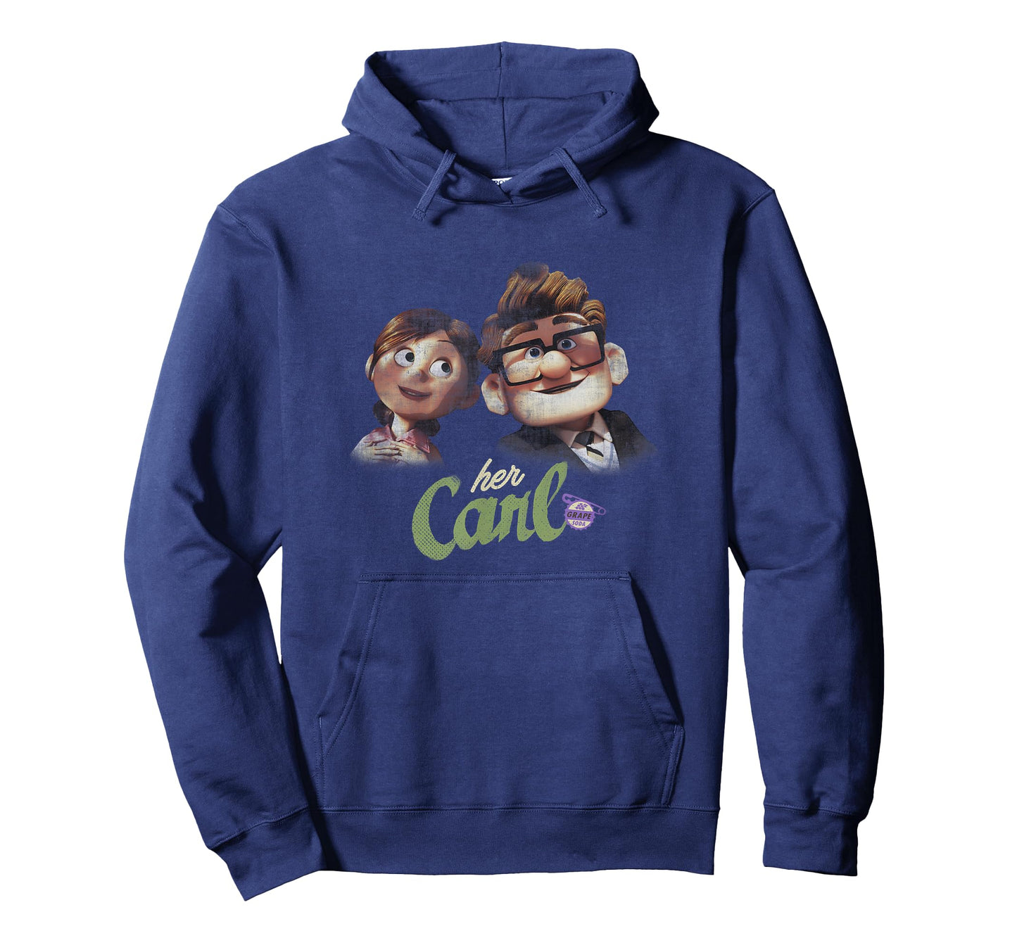 Disney Pixar Up Carl & Ellie Couple Her Carl Distressed T-Shirt
