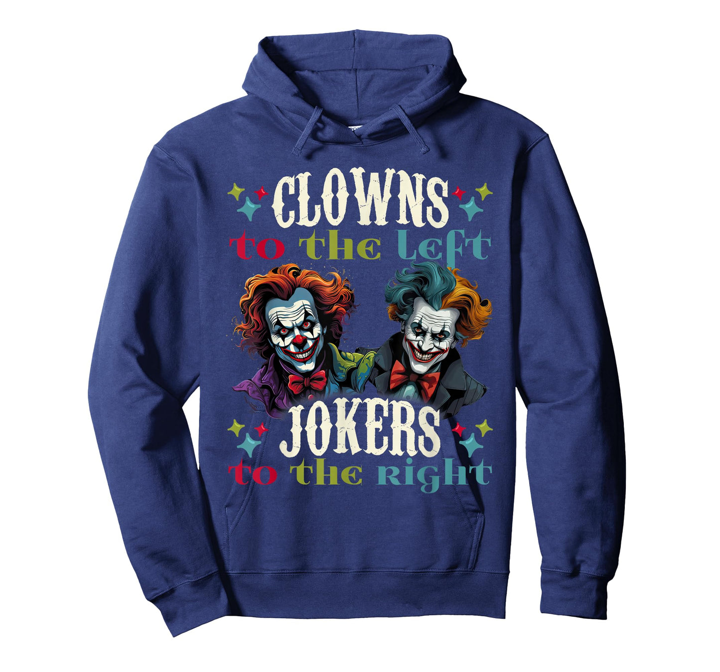 Amusement Clowns to Left Jokers to Right Dark Carnival T-Shirt